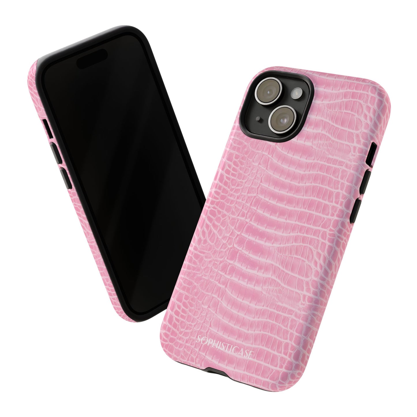 Luxe Leather in Pink - iPhone Case