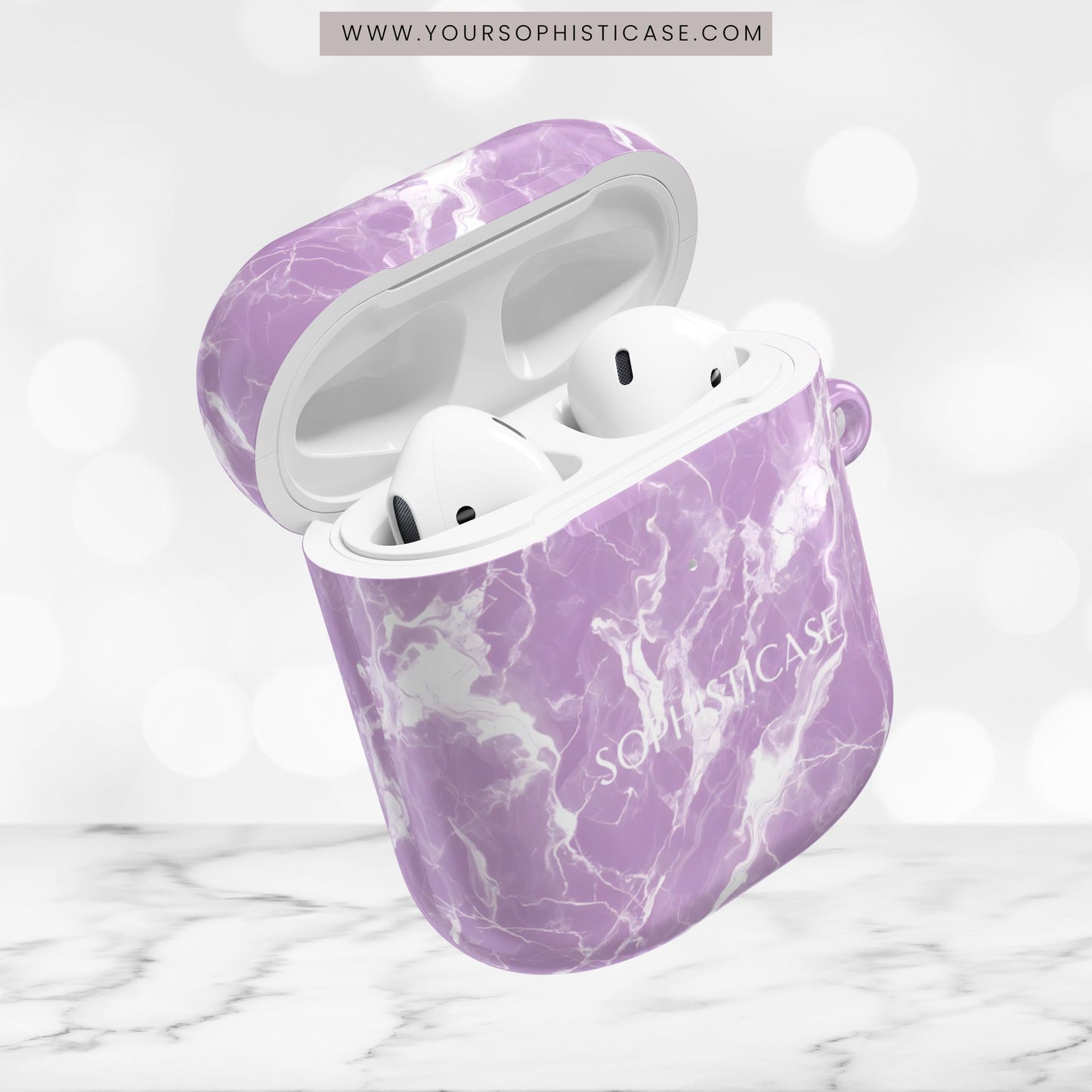 AirPod Cases - Marble Crush in Purple