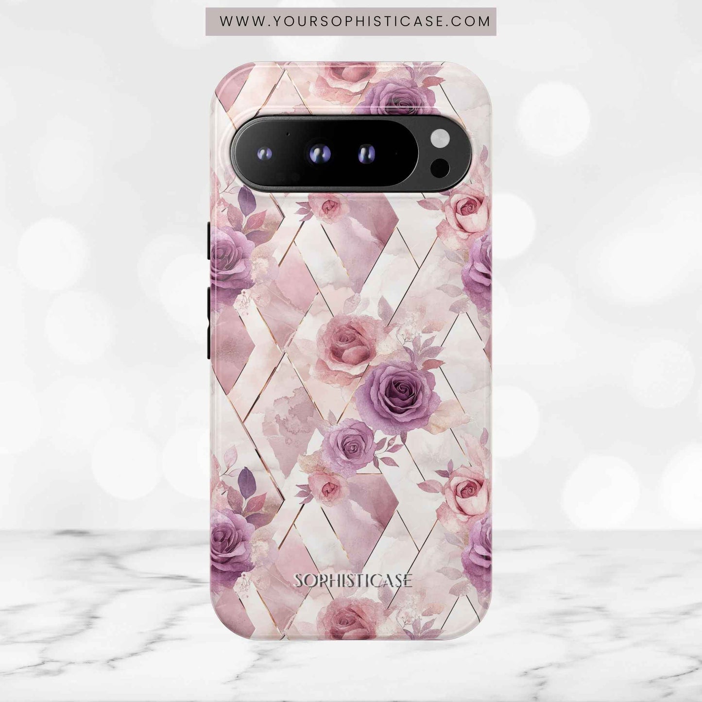 Royal Floral in Mauve Rose - Tough Phone Case