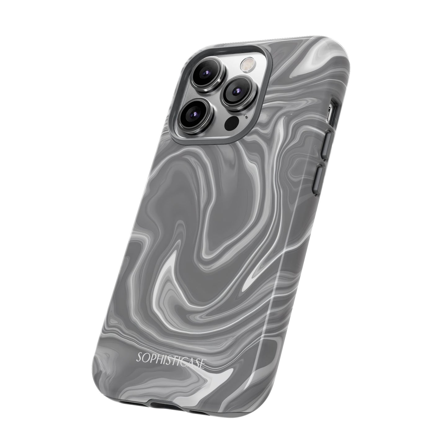 Liquid Dreams in Charcoal - iPhone Case