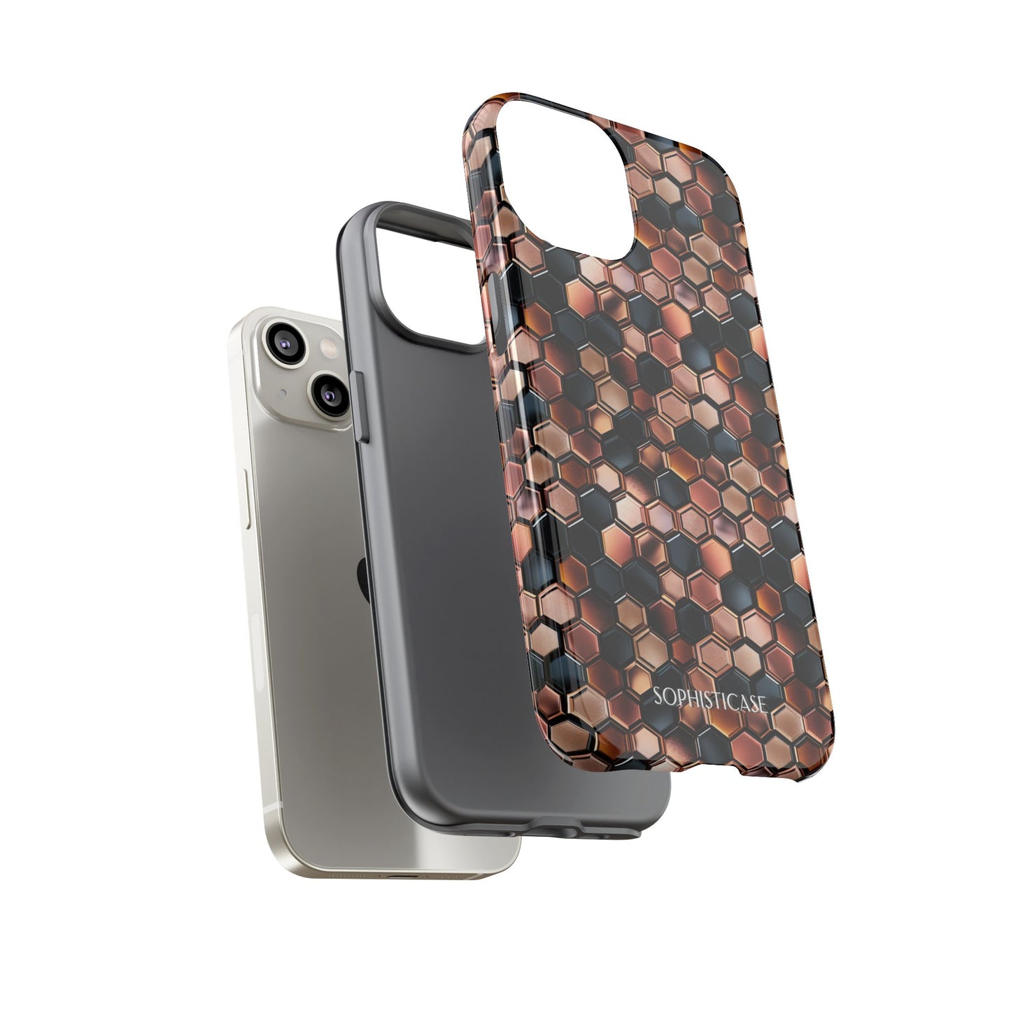 Rose' Runway in Honeycomb Mosaic - Tough Phone Case
