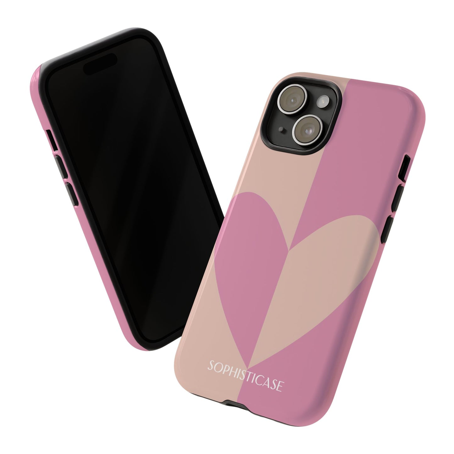 Be Mine in Pink and Brown - iPhone Case