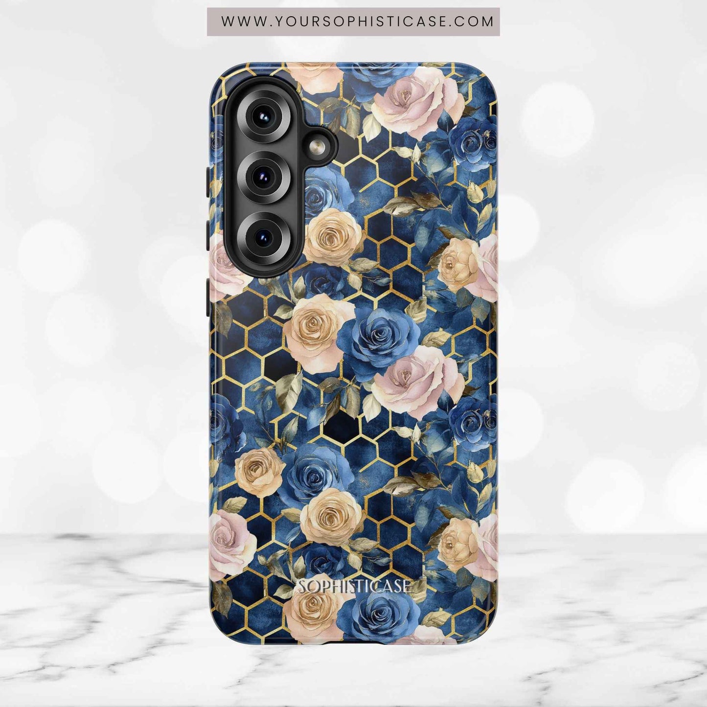 Royal Floral in Midnight Rose - Tough Phone Case