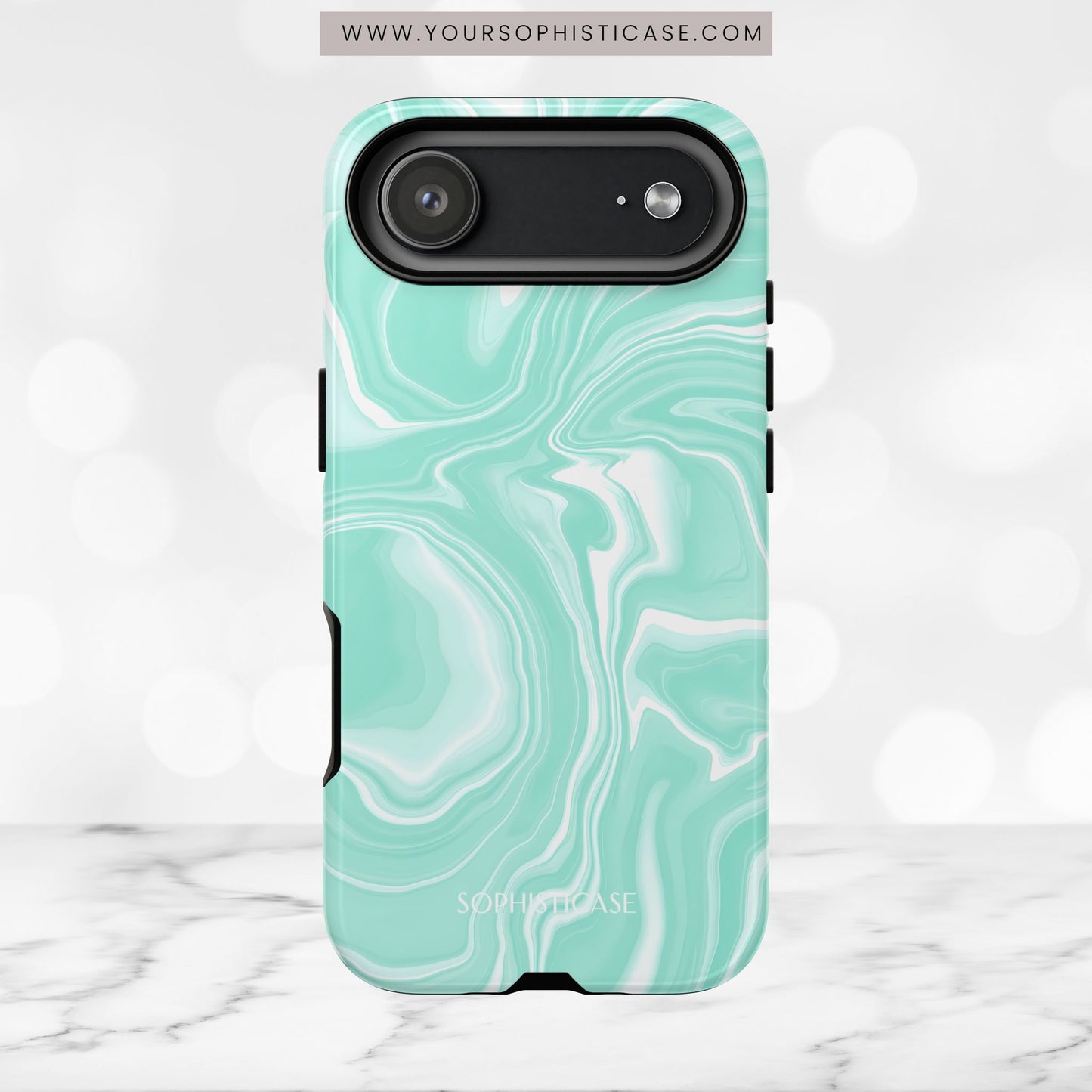 Liquid Dreams in Green - iPhone Case