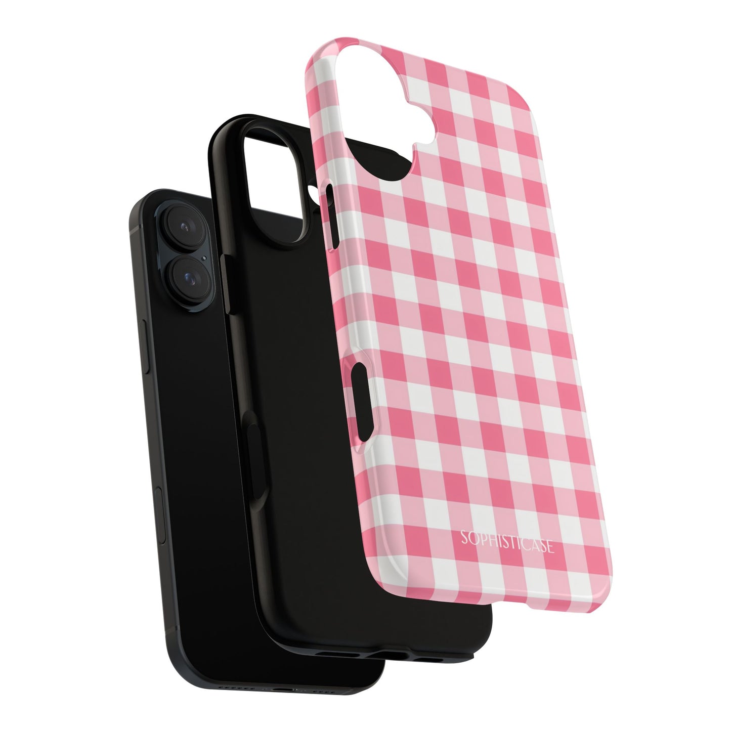 Gingham in Salmon - iPhone Magsafe Case