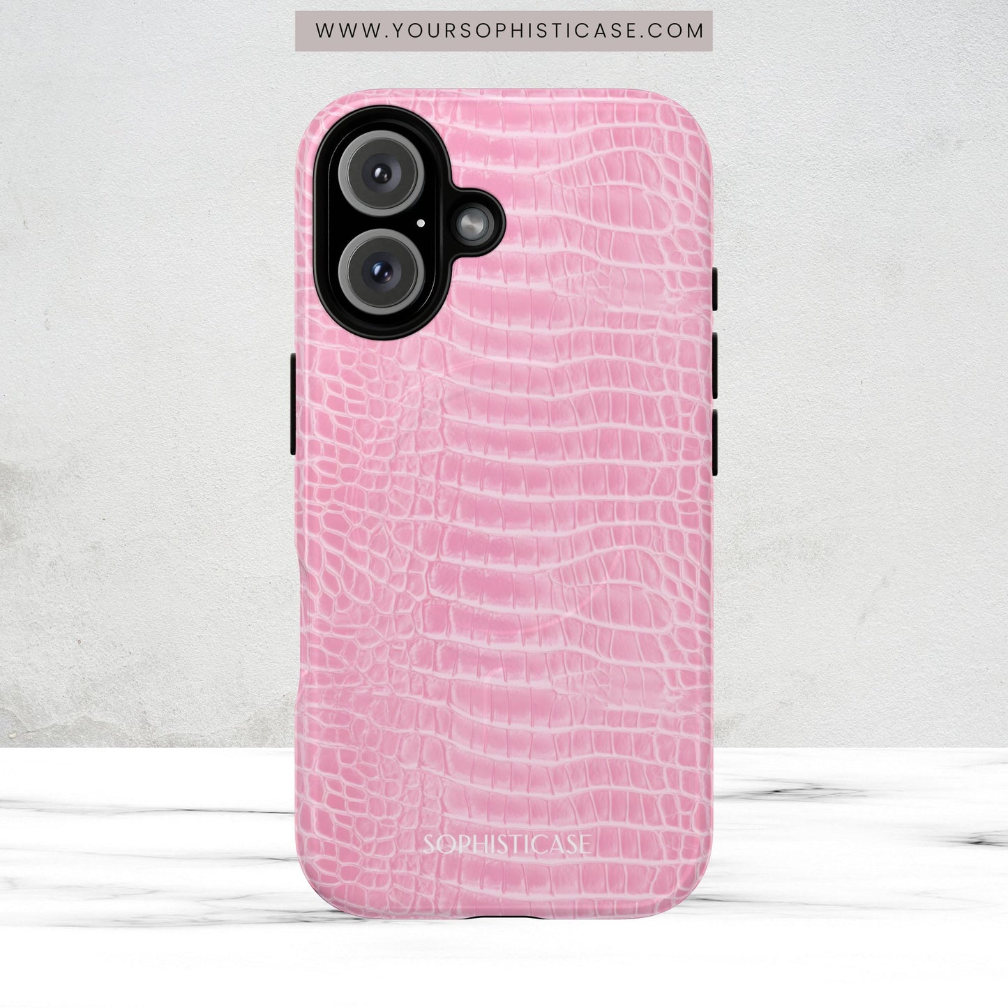 Luxe Leather in Pink - Magsafe Case