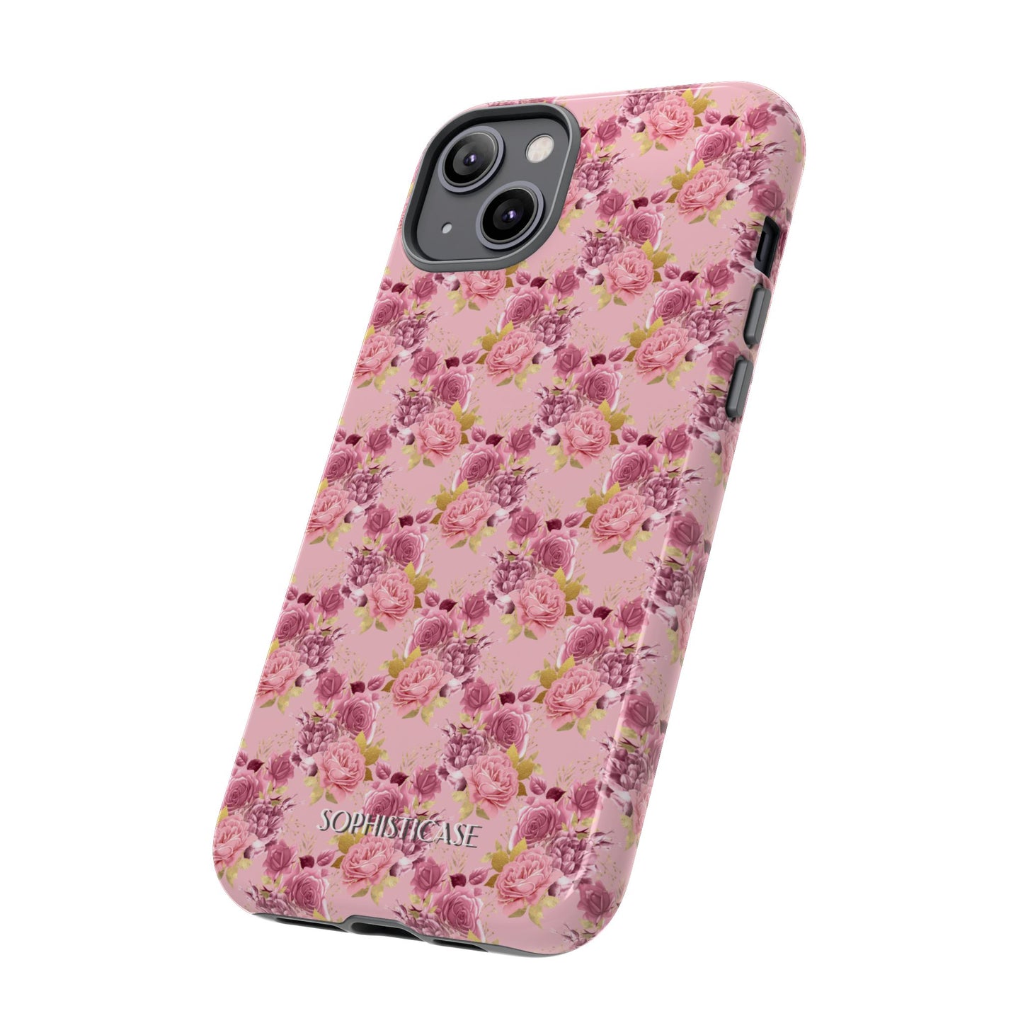 Rose Diamond Romance in Amelie - iPhone Case