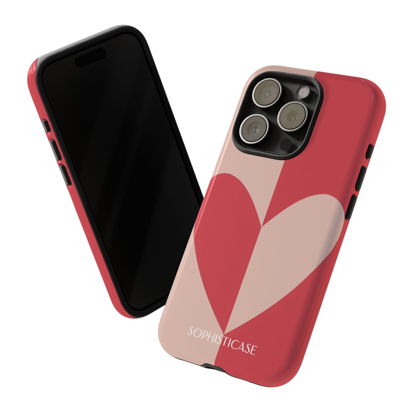 Be Mine in Red and Brown - iPhone Case