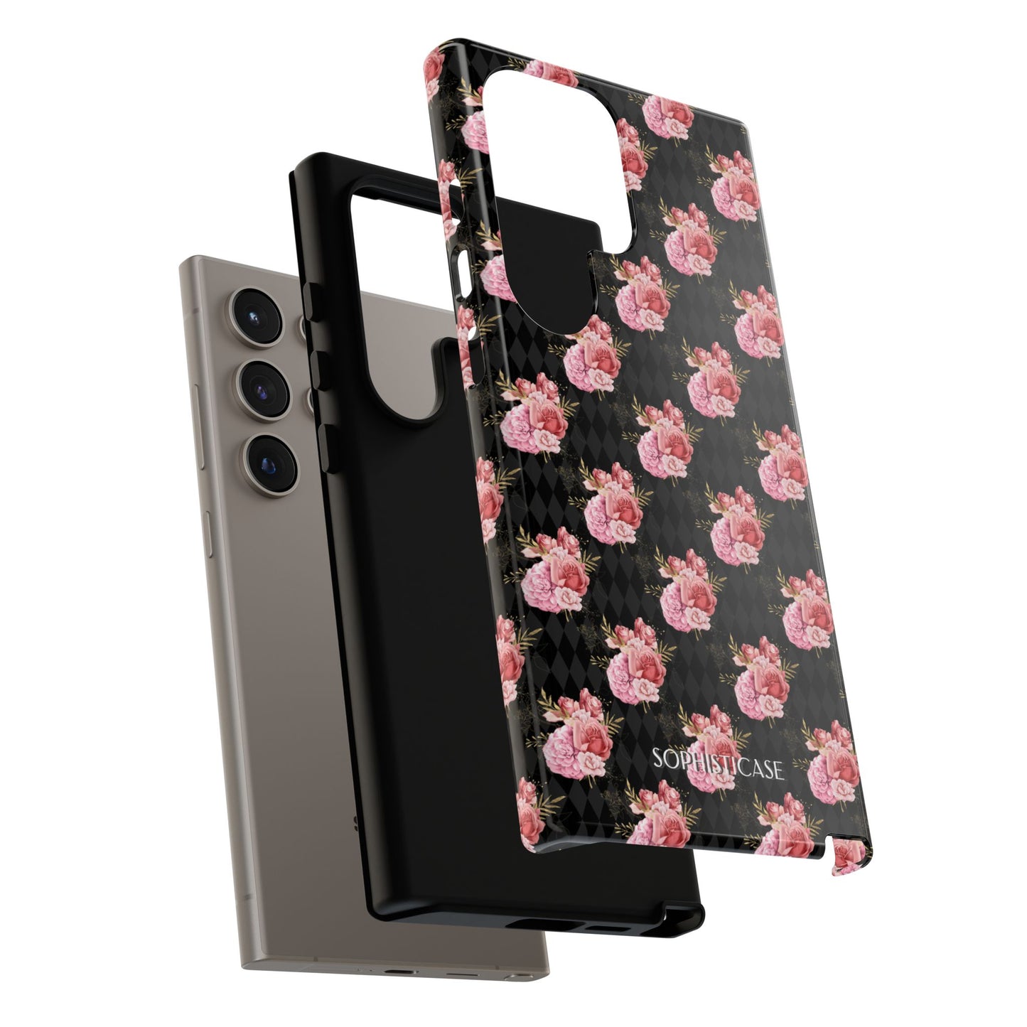 Rose Diamond Romance in Vivienne - Tough Phone Case