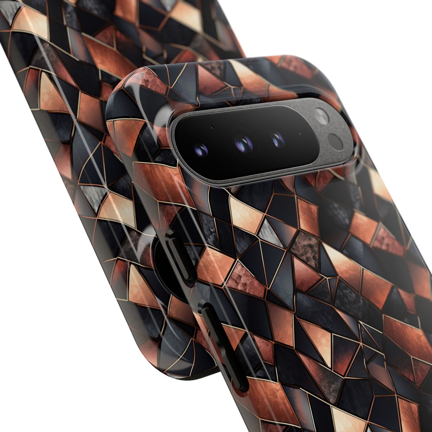 Rose' Runway in Noir Mosaic - Tough Phone Case