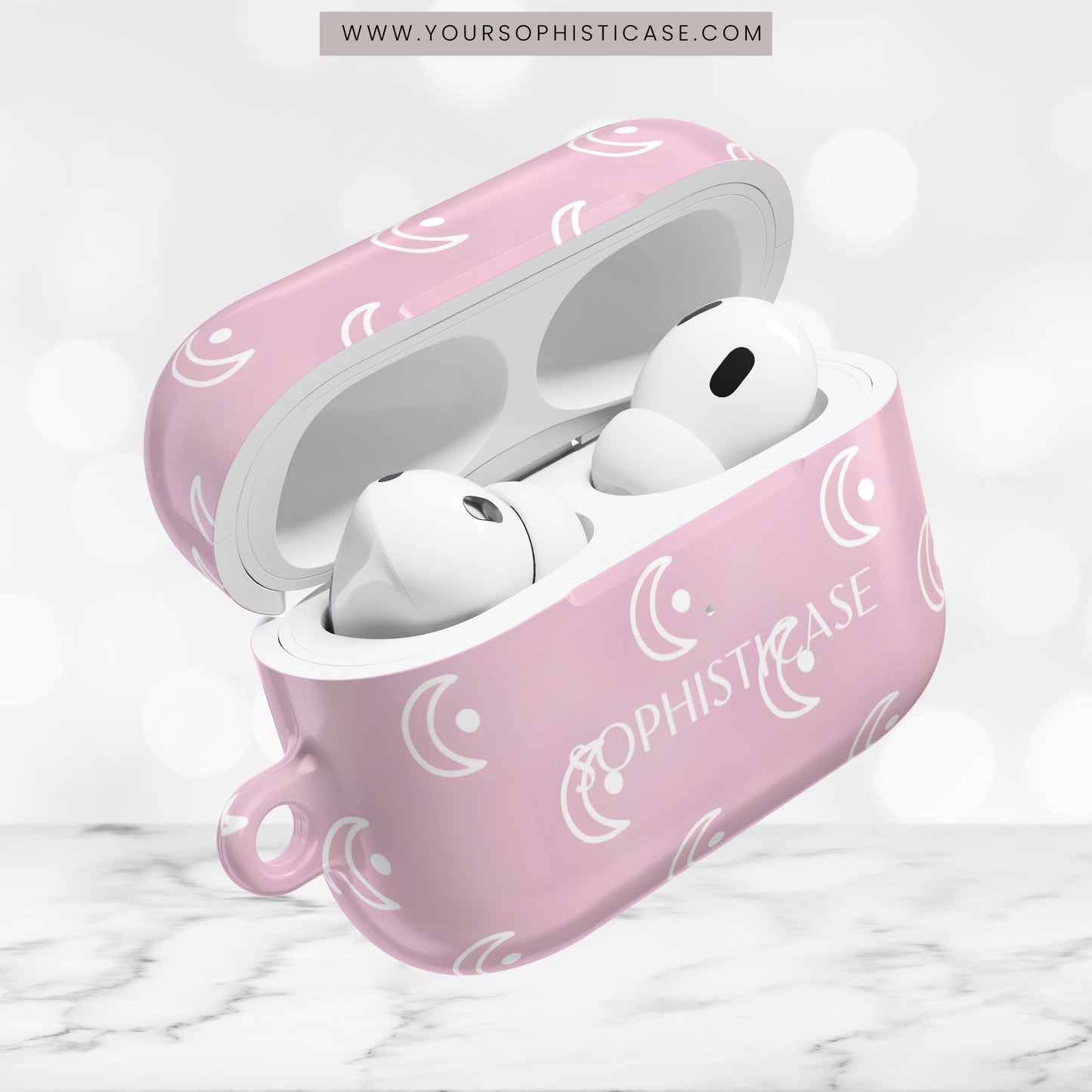 AirPod Cases - Moon Phase in Pink