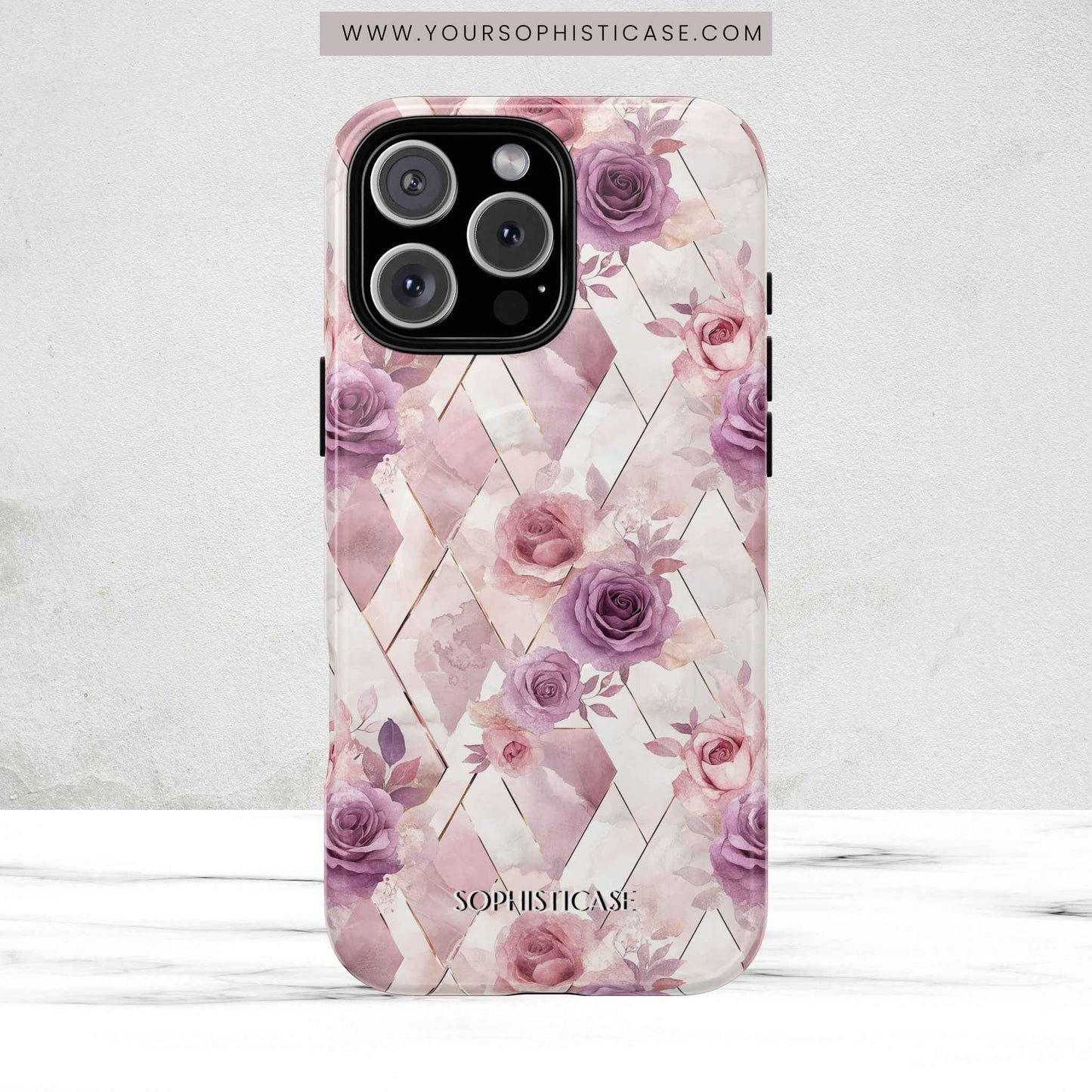 Royal Floral in Mauve Rose - iPhone Magsafe Case