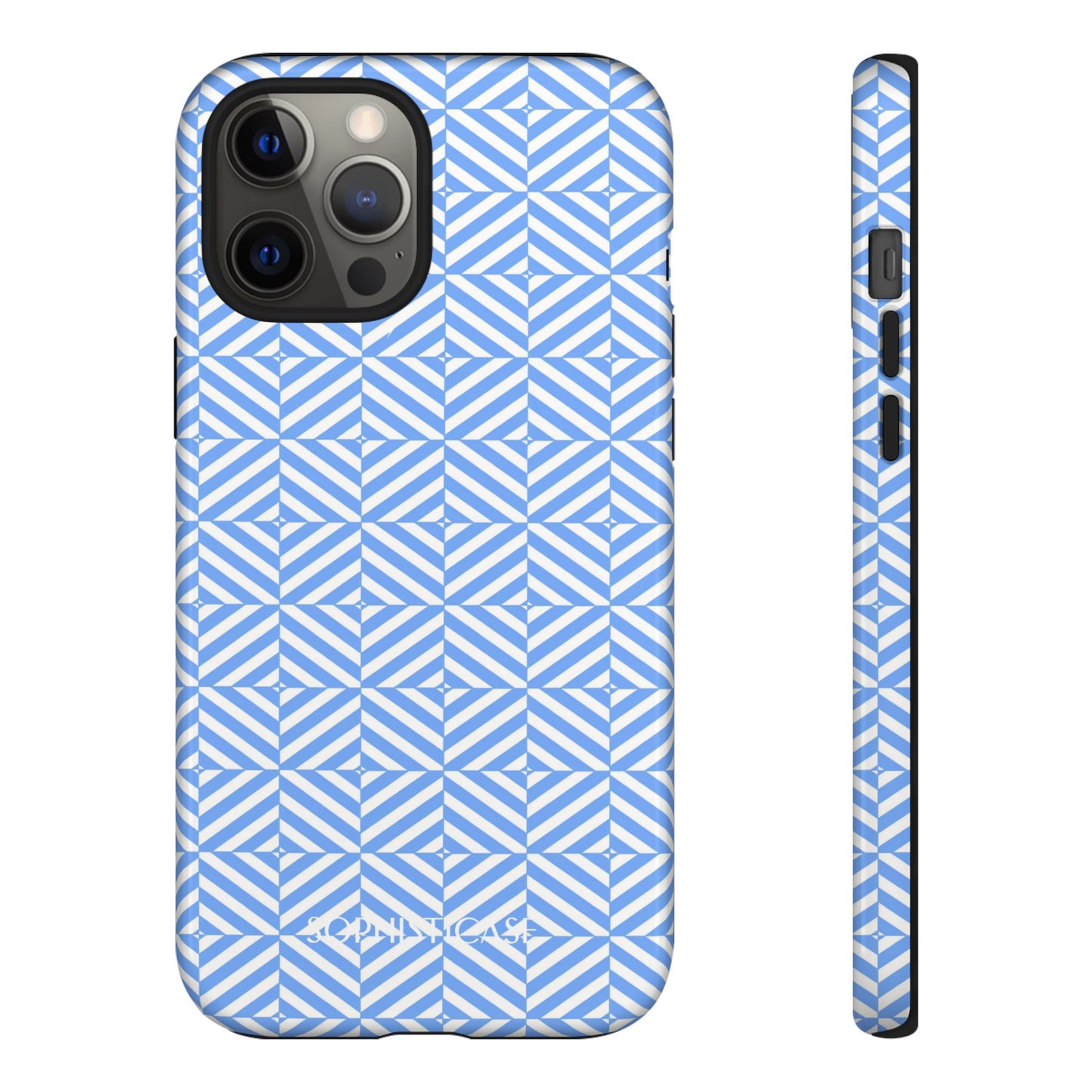 Illusions in Blue - iPhone Case