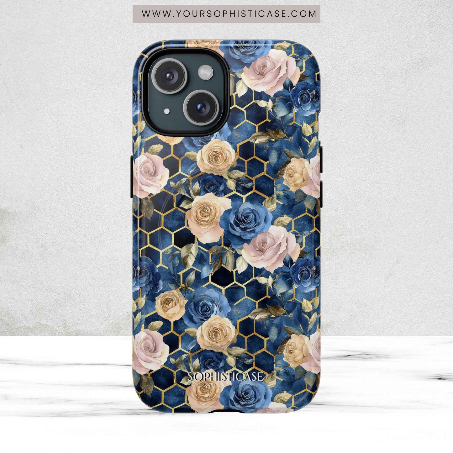 Royal Floral in Midnight Rose - iPhone Magsafe Case