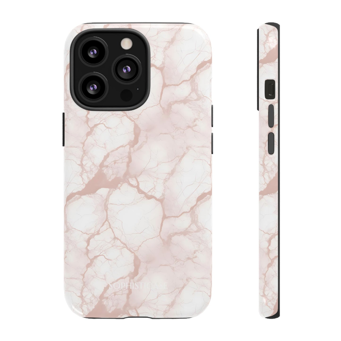 Marble Opulence in Neutral Beige - iPhone Case