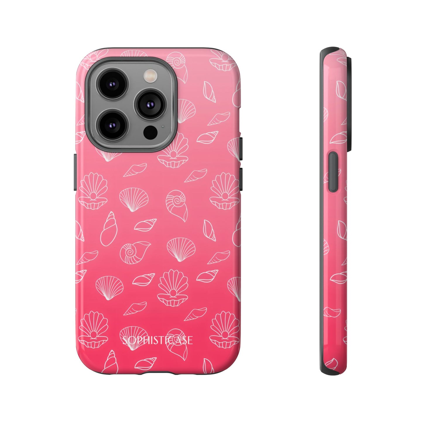 Seashell Society in Sunset Pink - iPhone Case