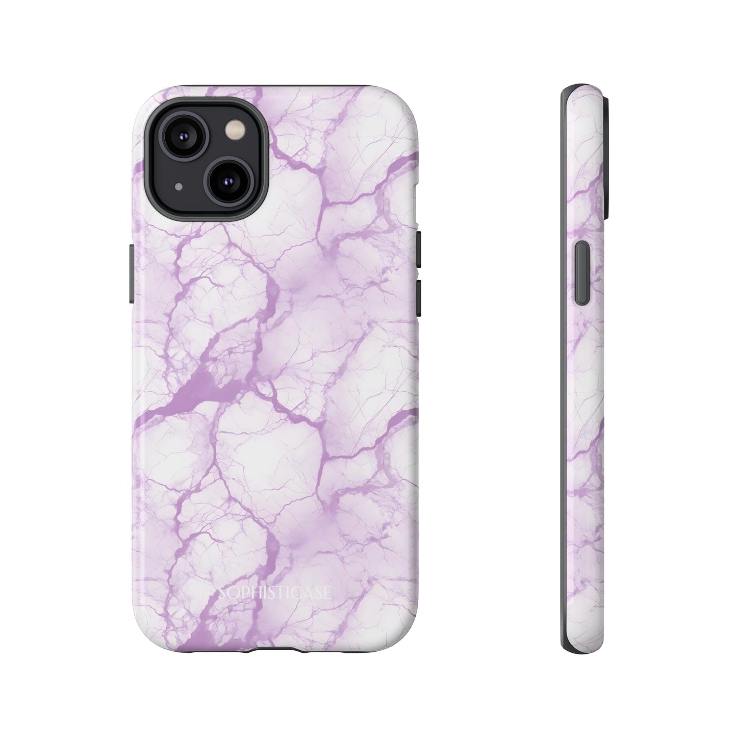 Marble Opulence in Purple - iPhone Case