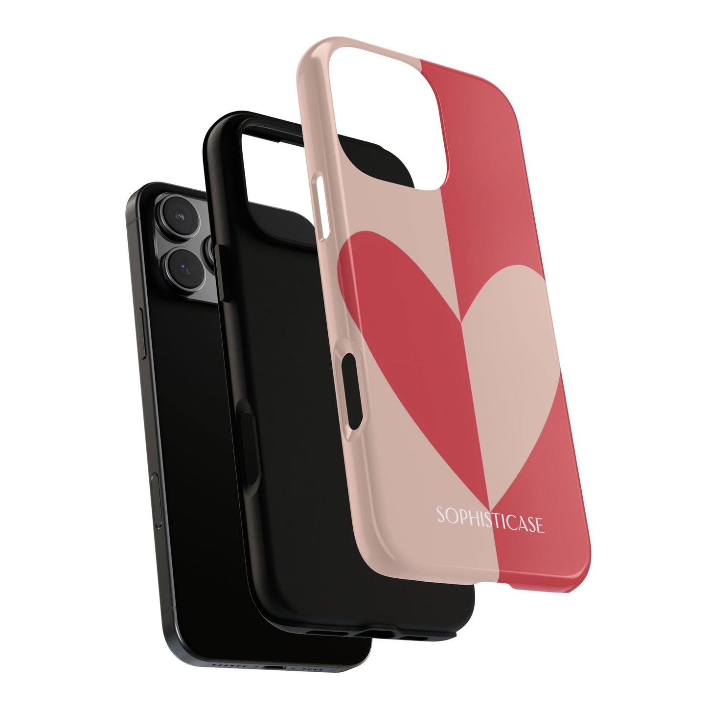 Be Mine in Red and Brown - iPhone Case