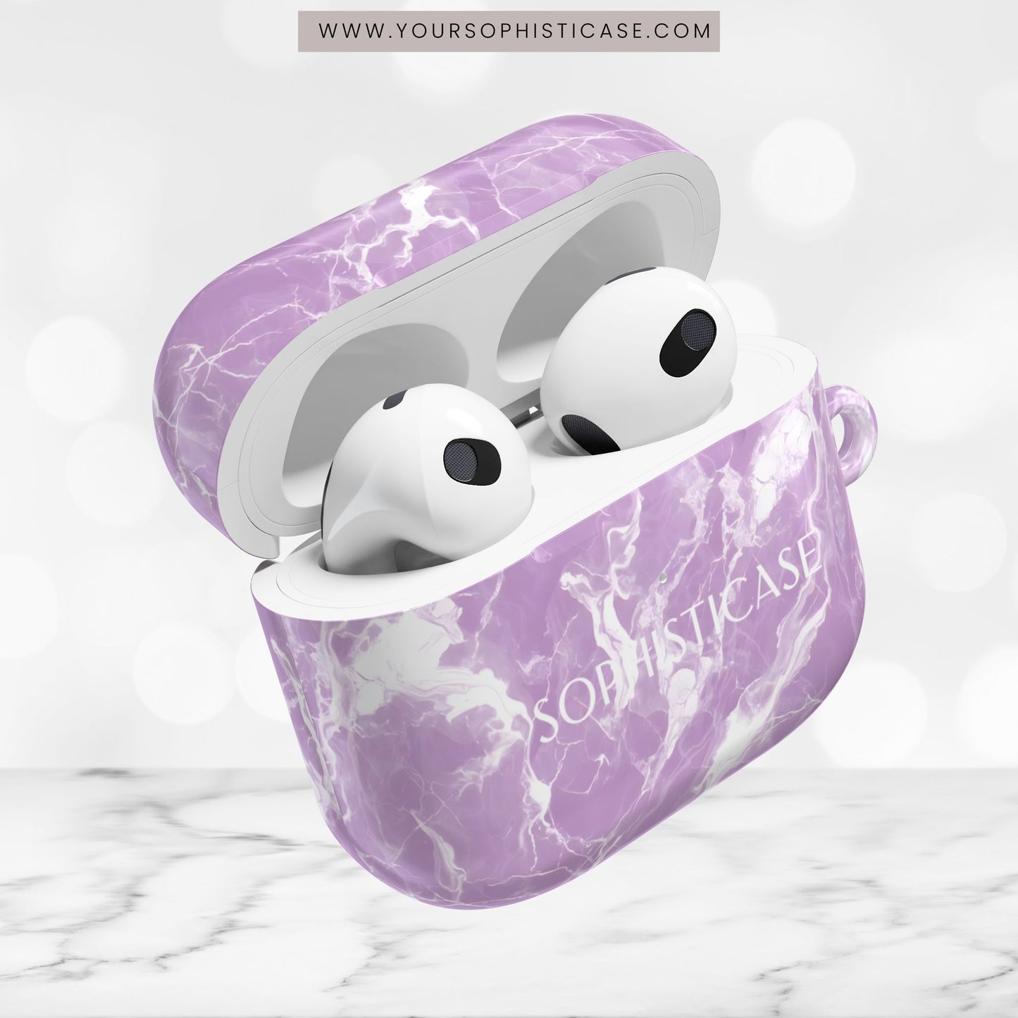 AirPod Cases - Marble Crush in Purple