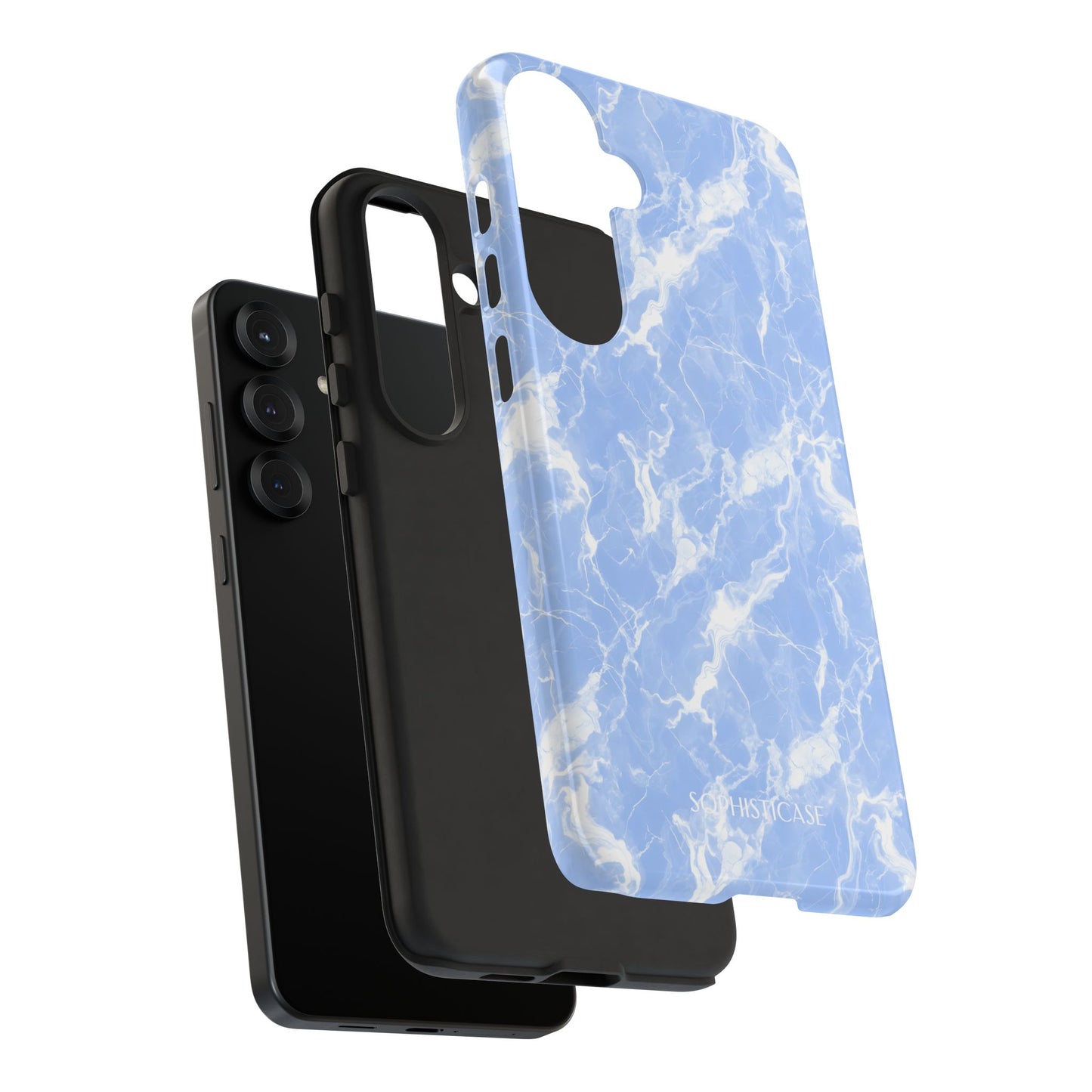 Marble Crush in Blue - Tough Phone Case
