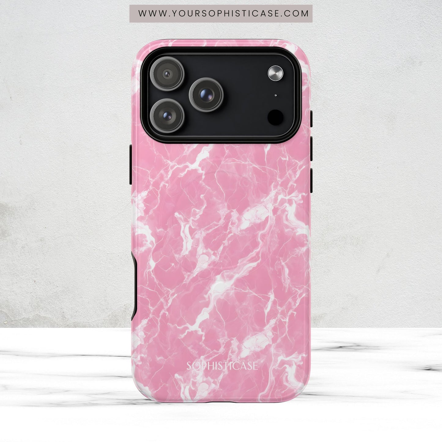 Marble Crush in Pink - Magsafe Case