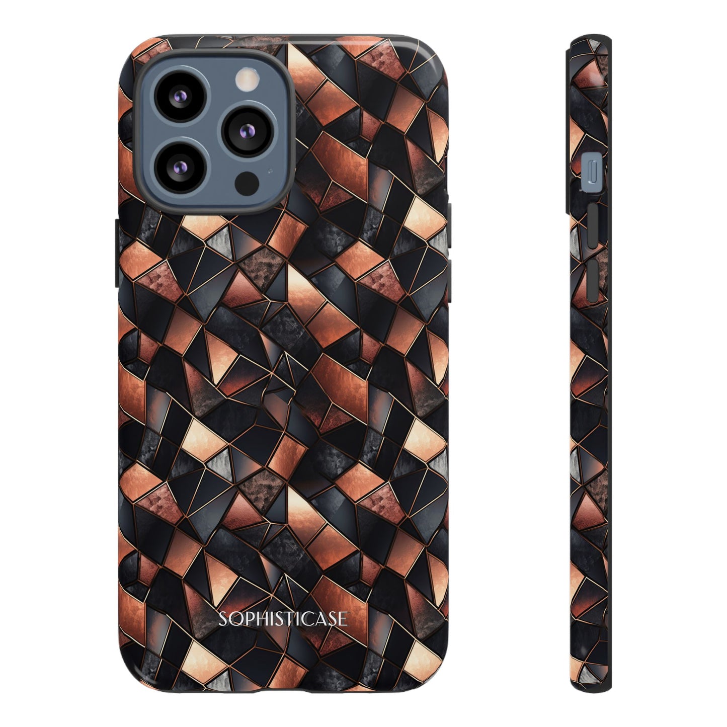 Rose' Runway in Noir Mosaic - Tough Phone Case