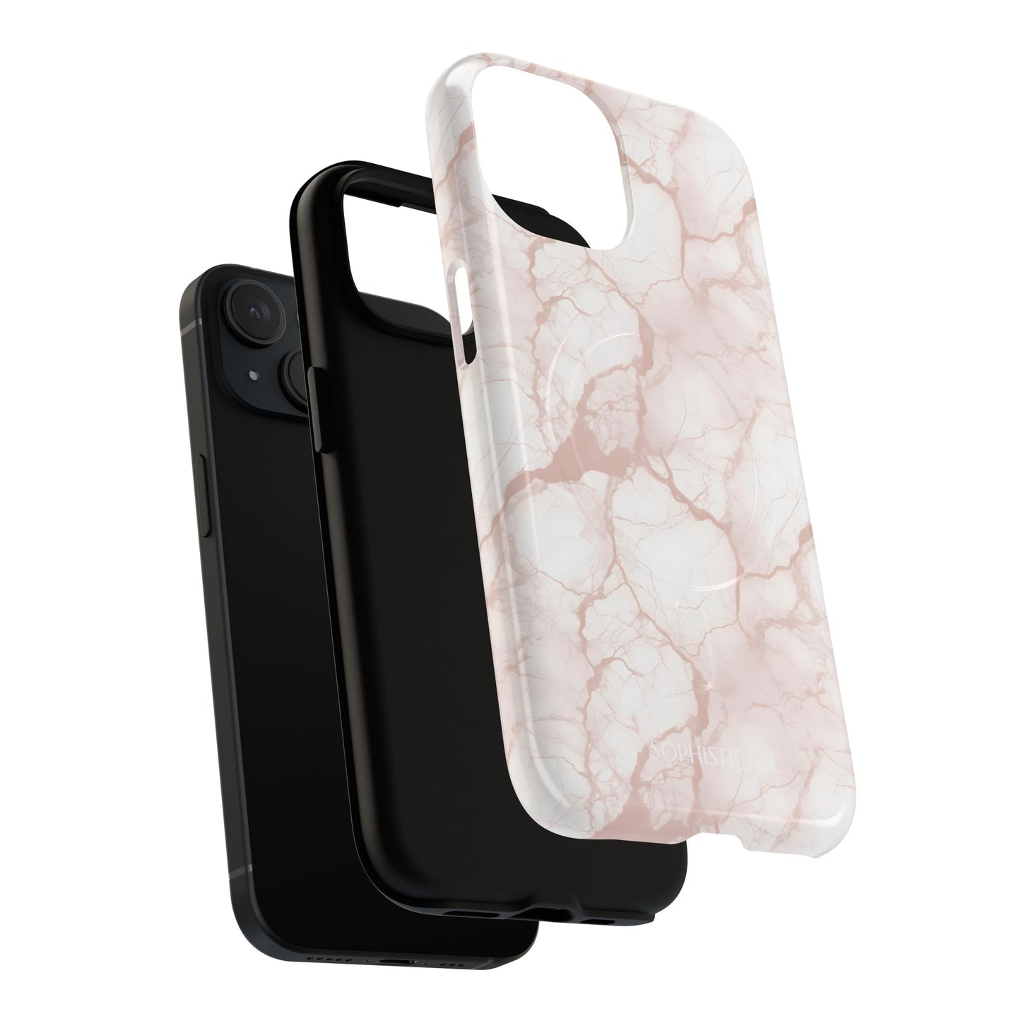 Marble Opulence in Neutral Beige - Magsafe Case