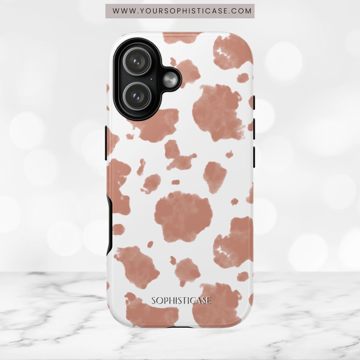 Holy Cow in Light Brown - iPhone Case