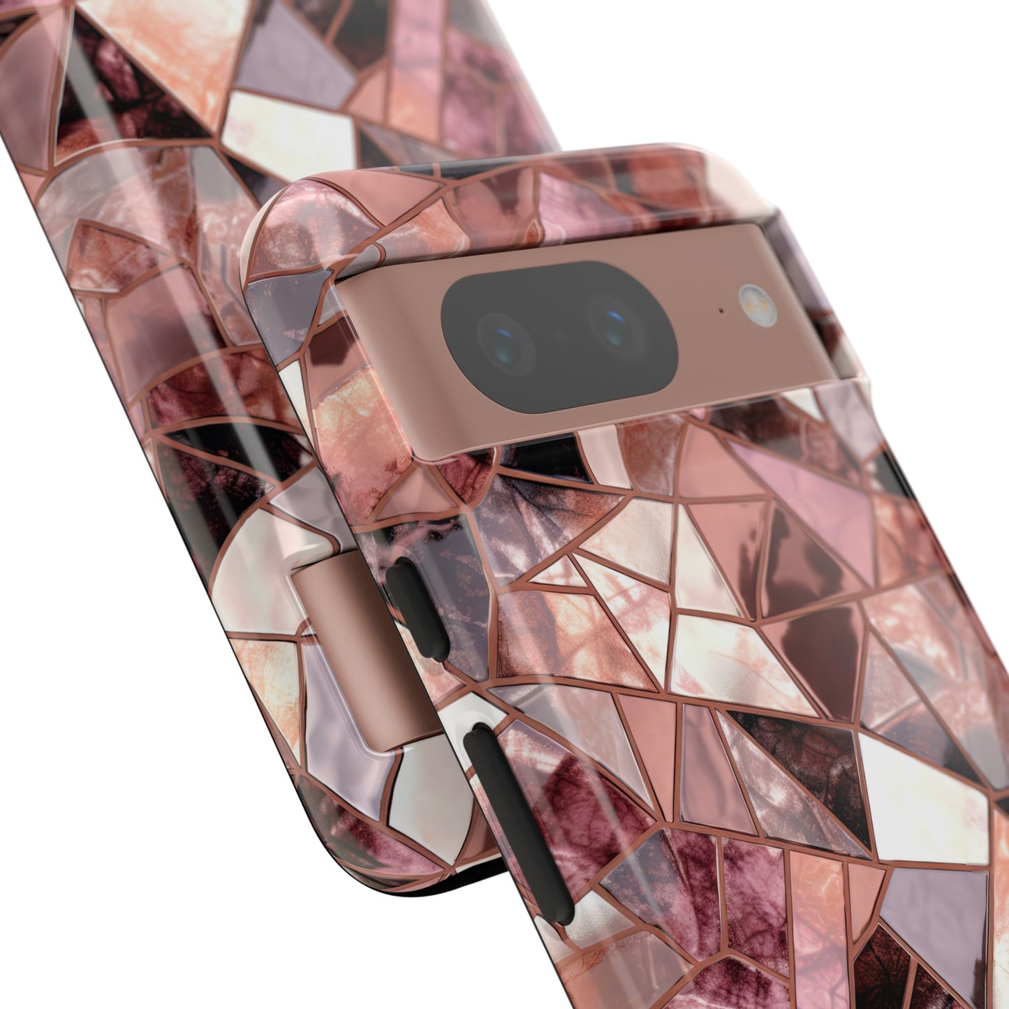 Rose' Runway in Merlot Mosaic - Tough Phone Case