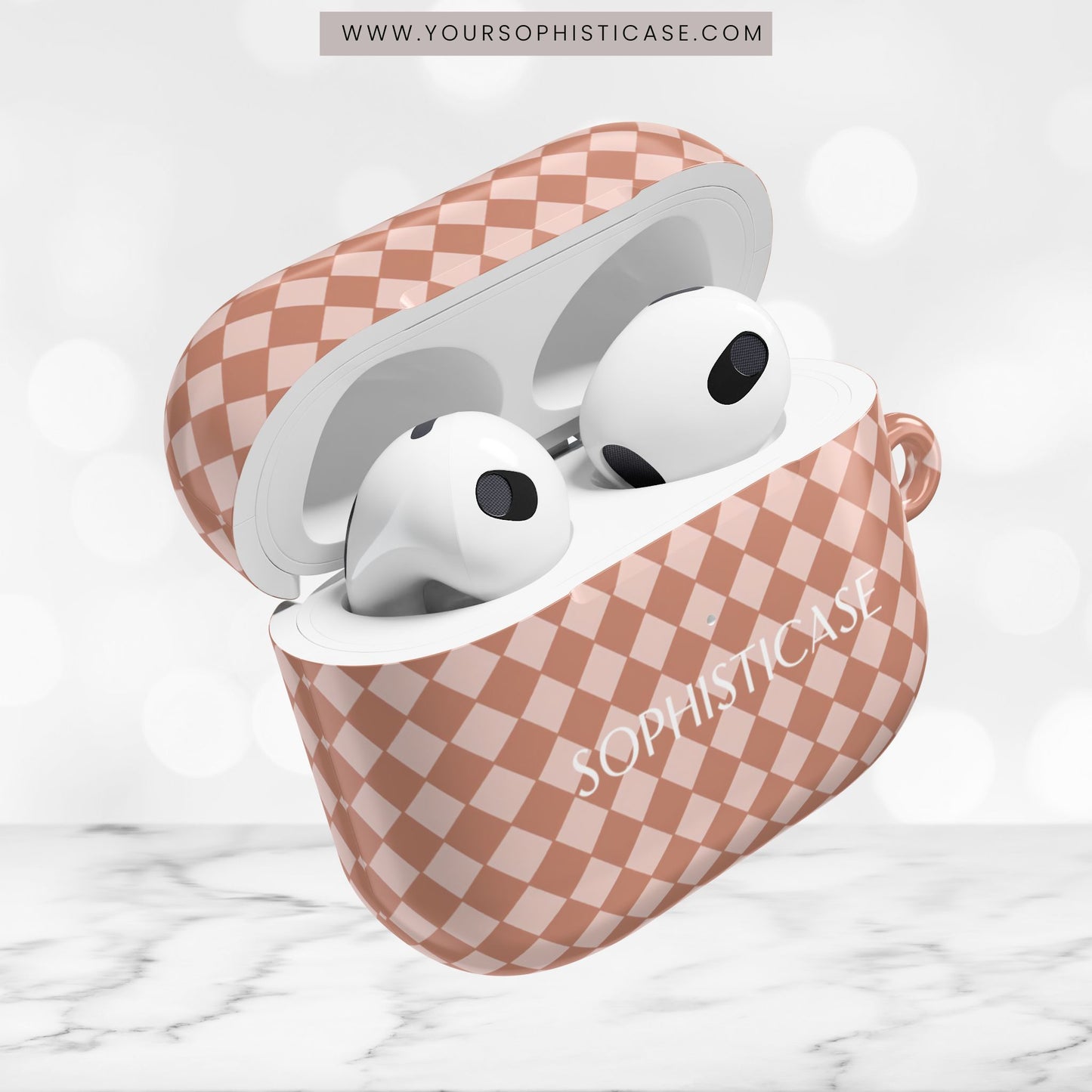 AirPod Cases - Diamond Diva in Neutral Brown