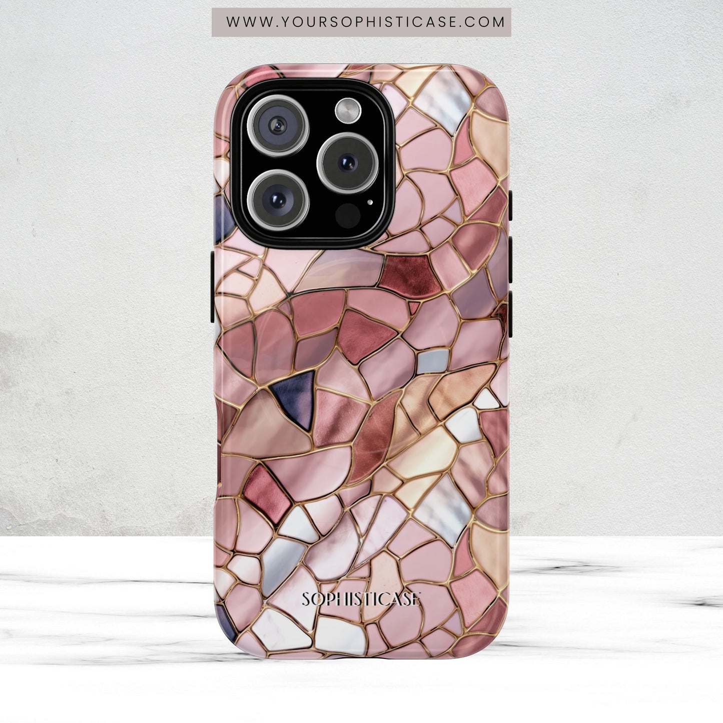 Rose' Runway in Pink Mosaic - Magsafe Case