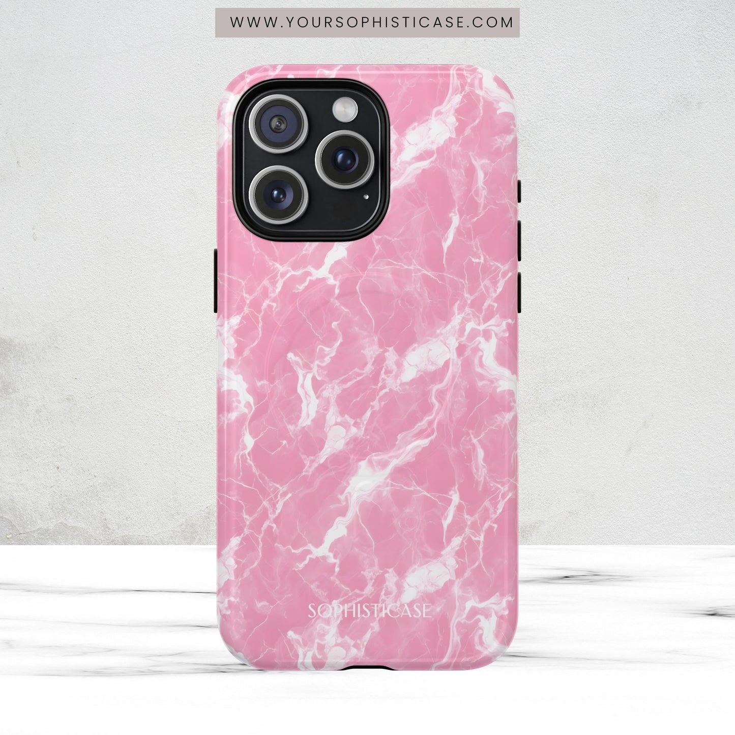 Marble Crush in Pink - Magsafe Case