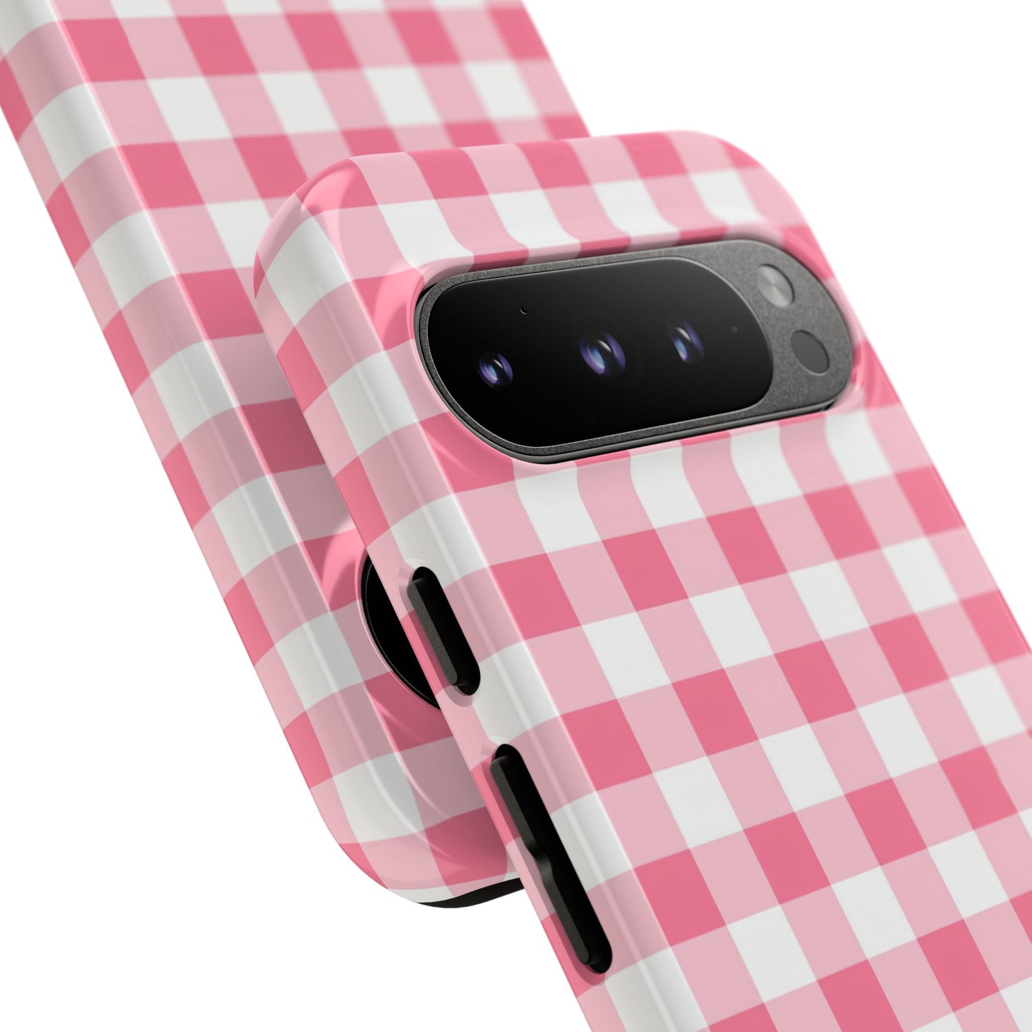 Gingham in Salmon - Tough Phone Case