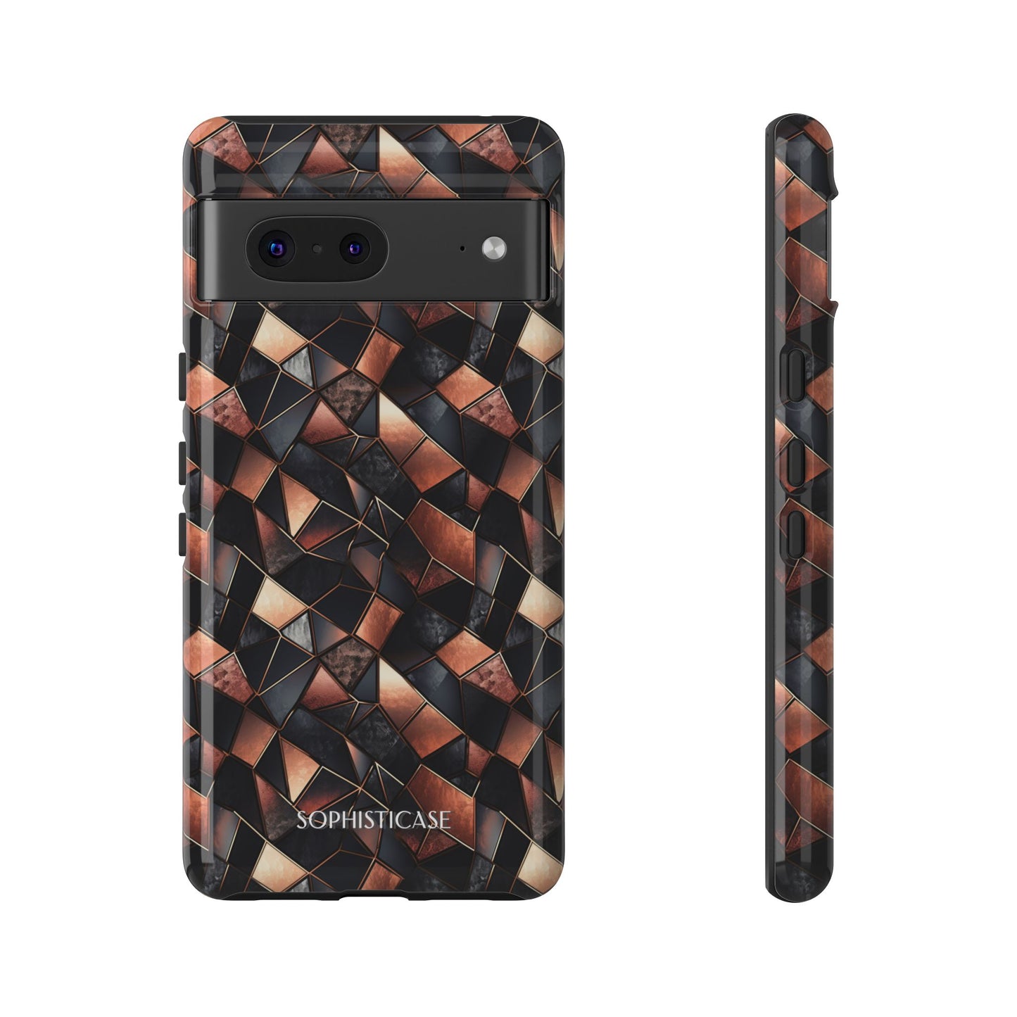 Rose' Runway in Noir Mosaic - Tough Phone Case