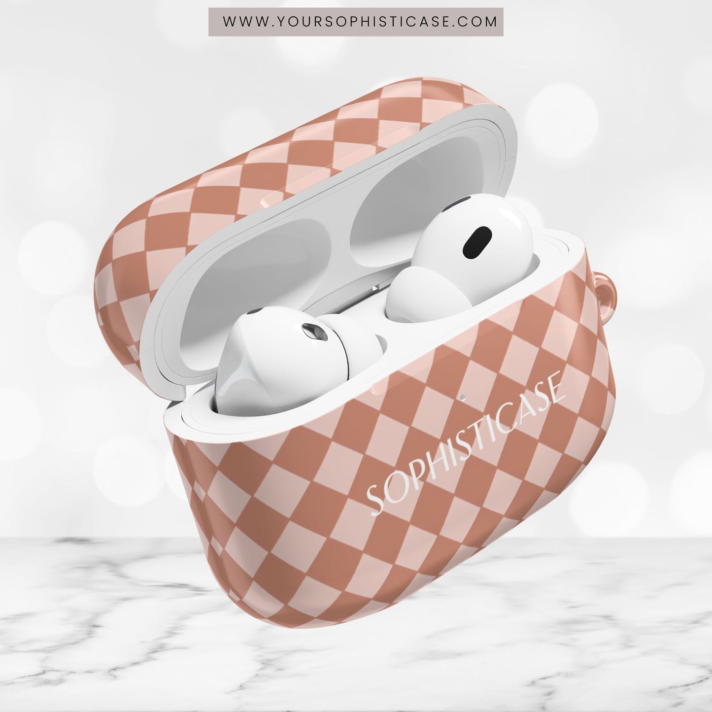 AirPod Cases - Diamond Diva in Neutral Brown
