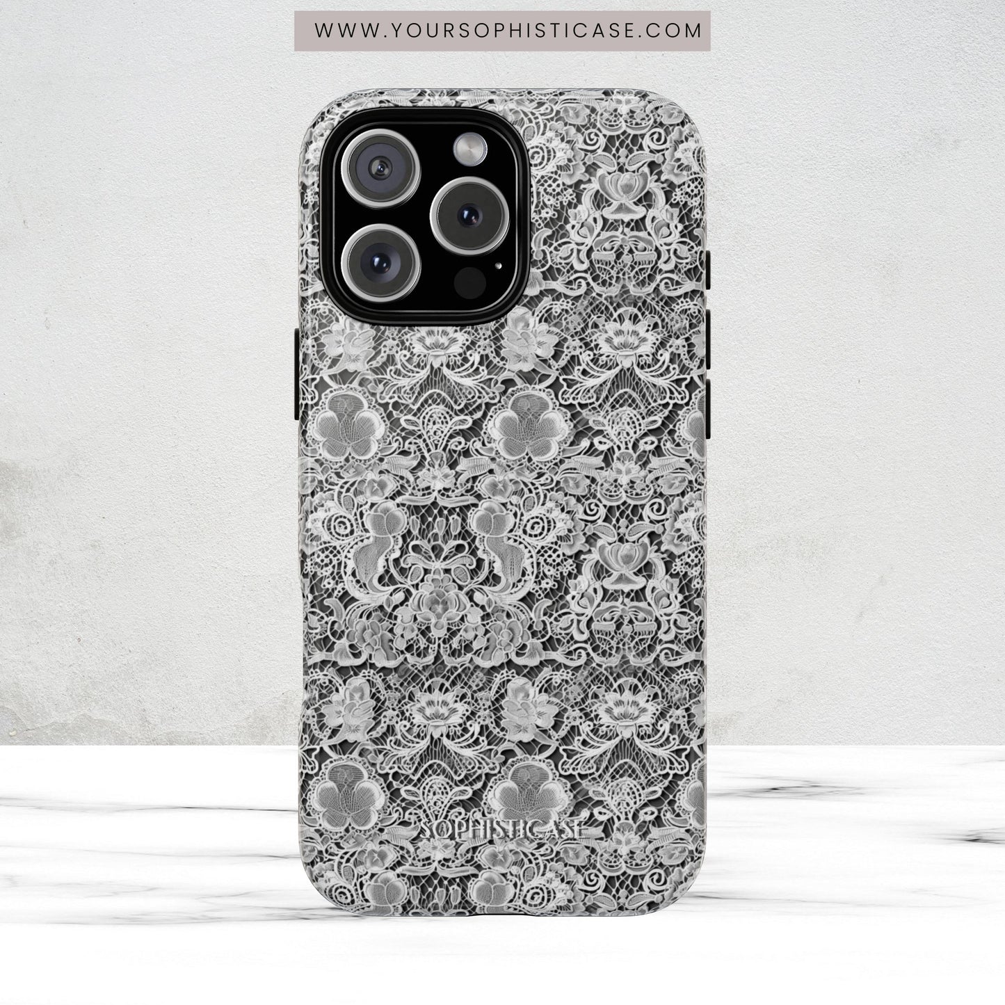 Luxe Lace in Black - Magsafe Case