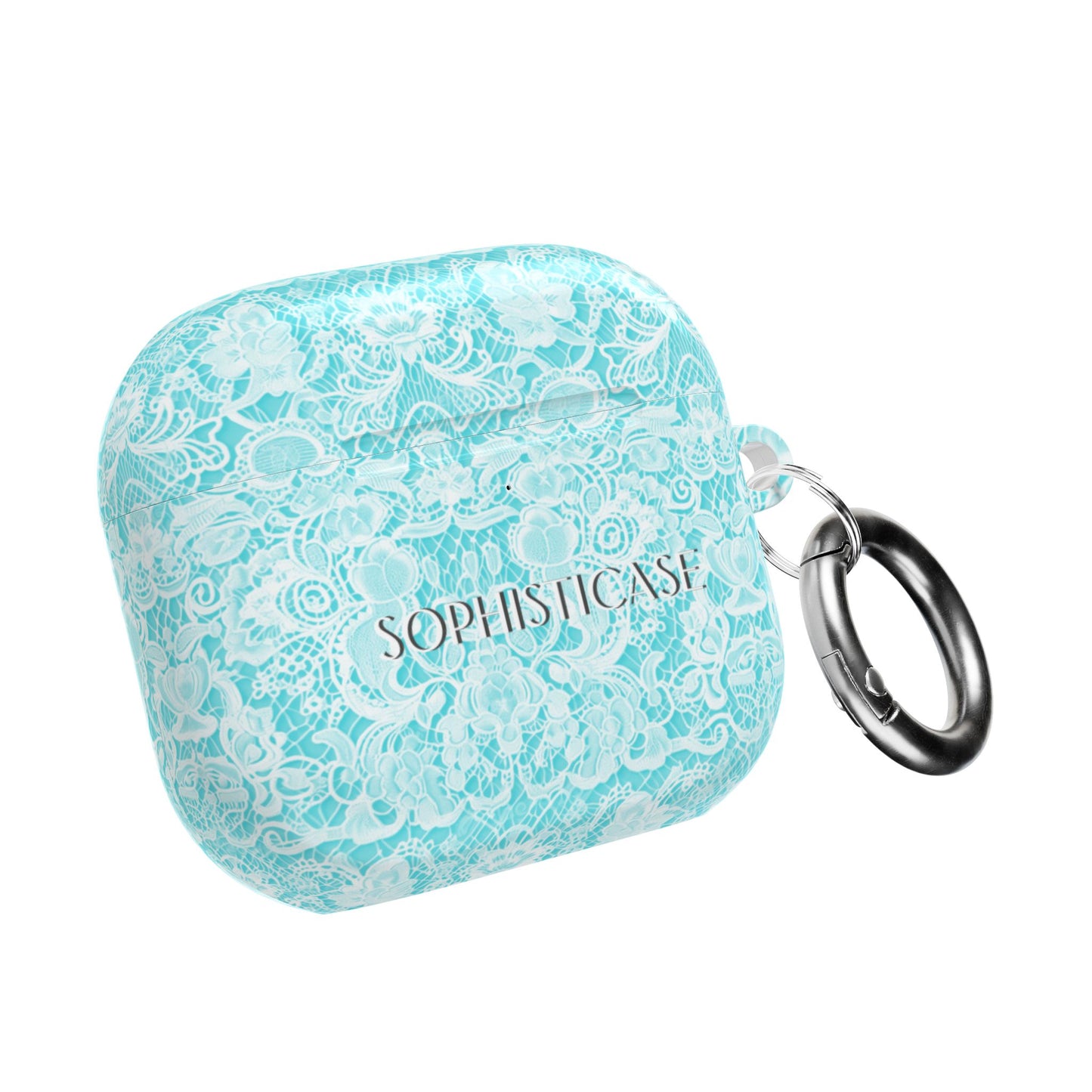 AirPod Cases - Luxe Lace in Aqua
