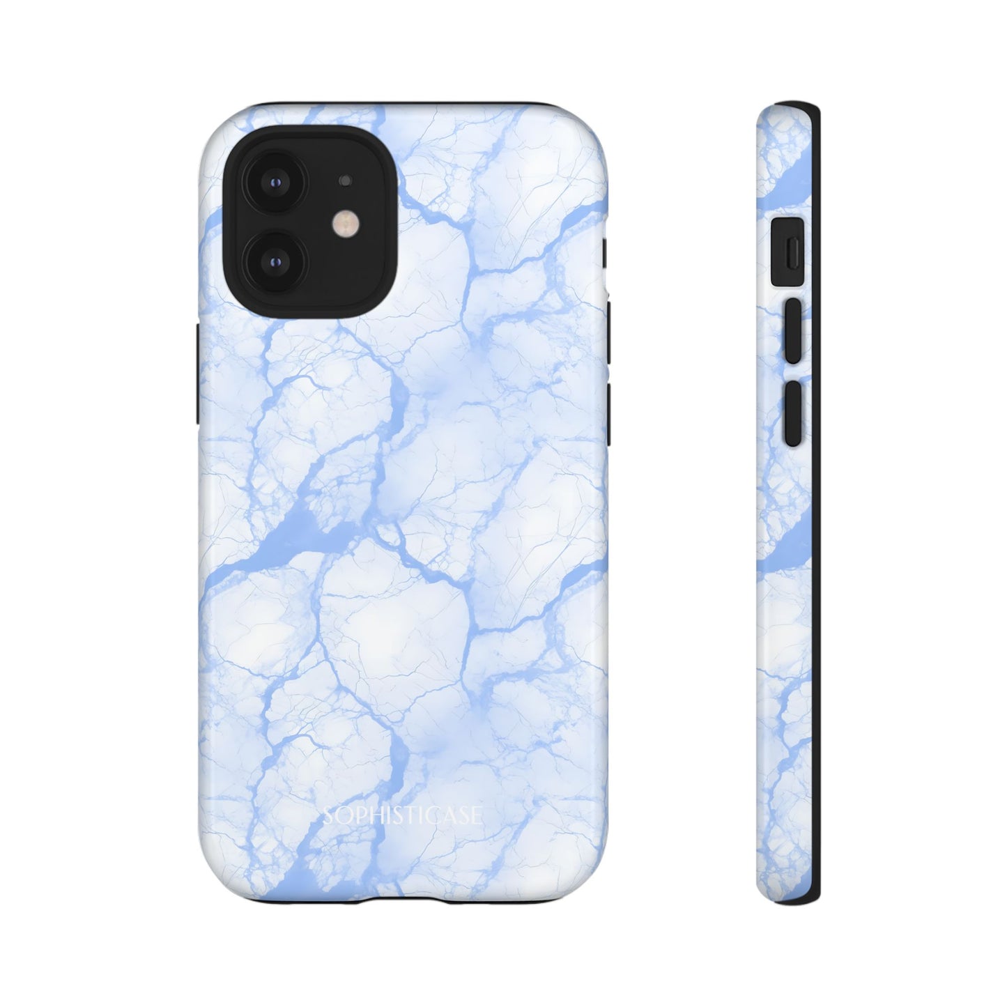 Marble Opulence in Blue - iPhone Case