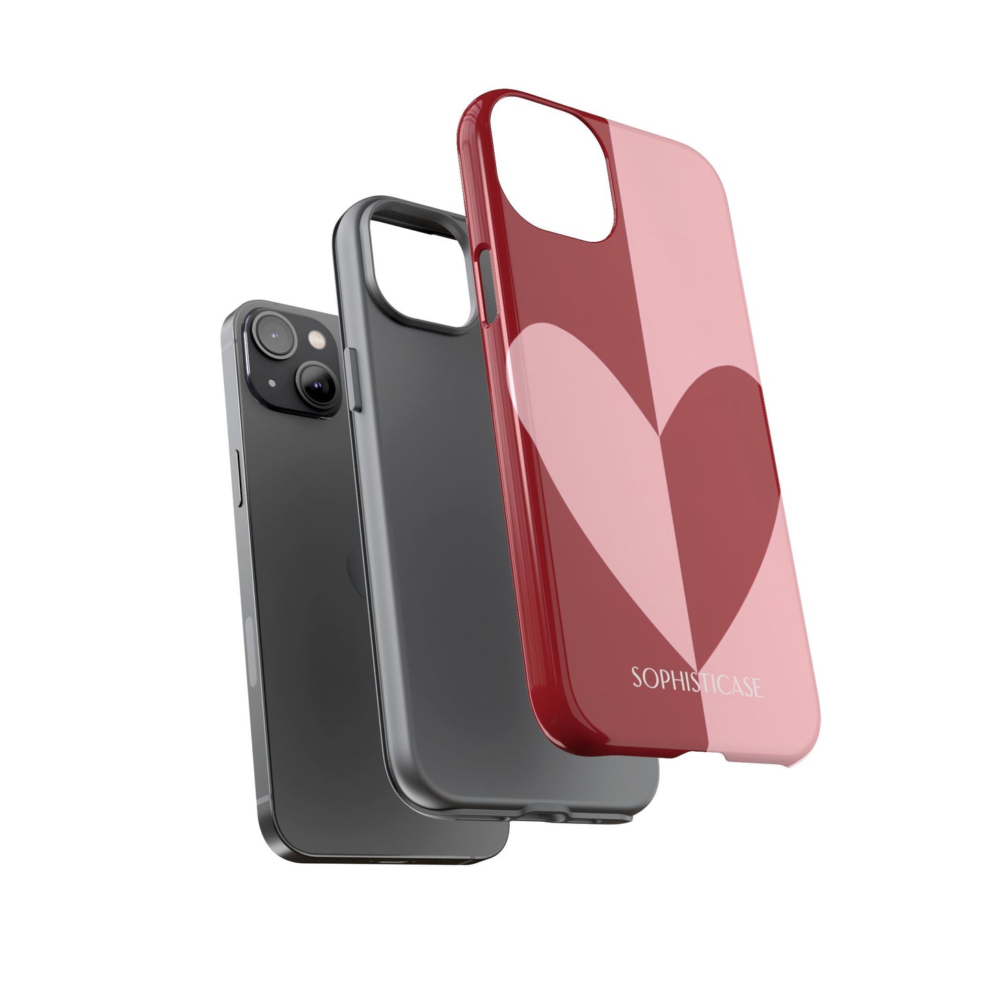 Be Mine in Red and Pink - iPhone Case