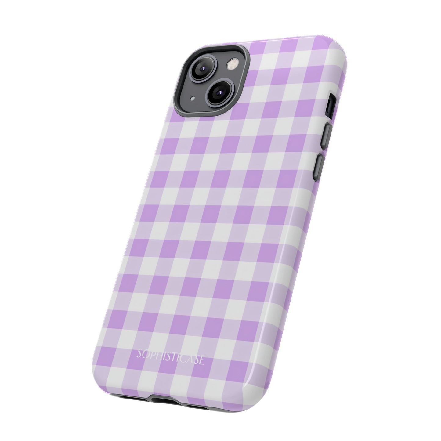 Gingham in Purple - iPhone Magsafe Case