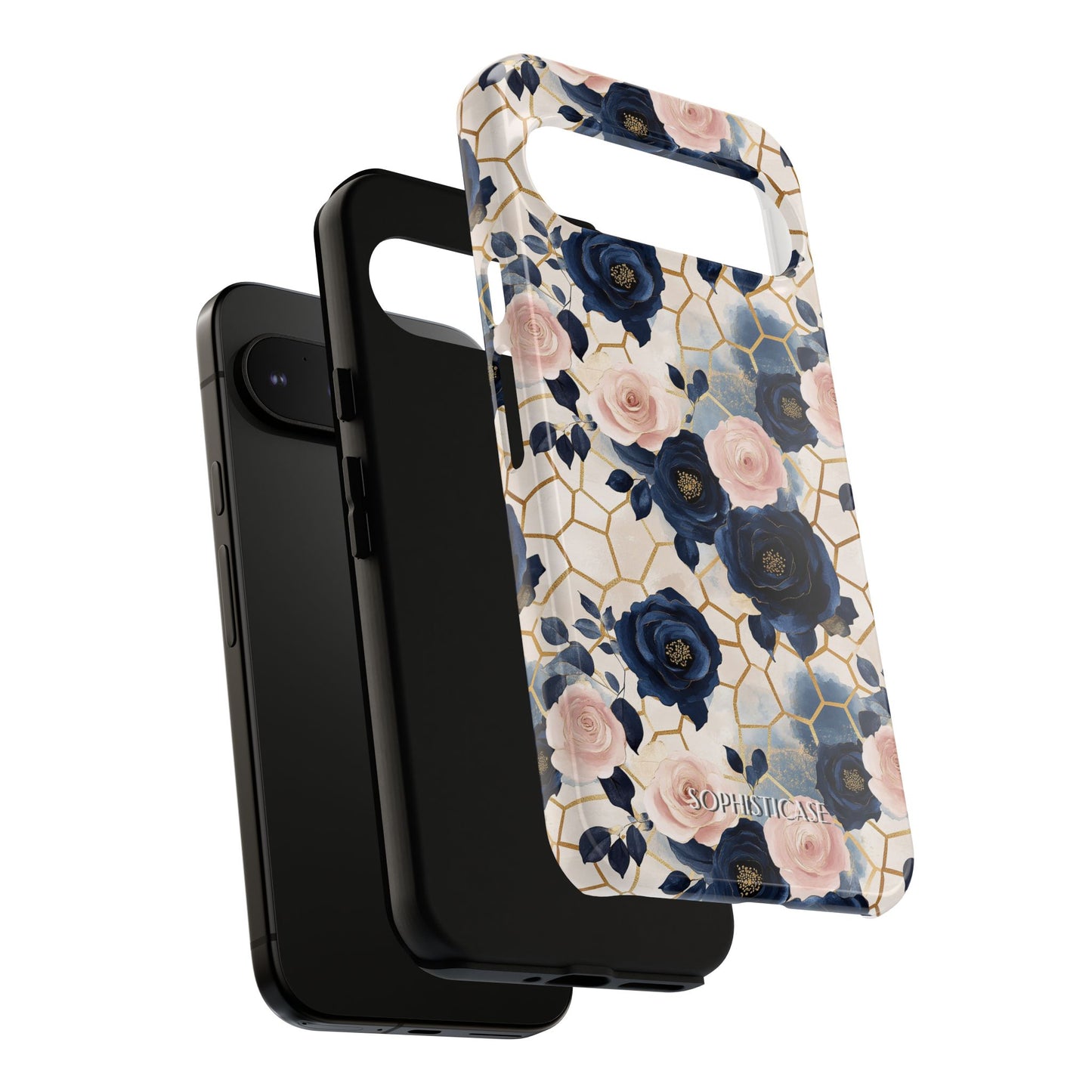 Royal Floral in Navy Hive - Tough Phone Case