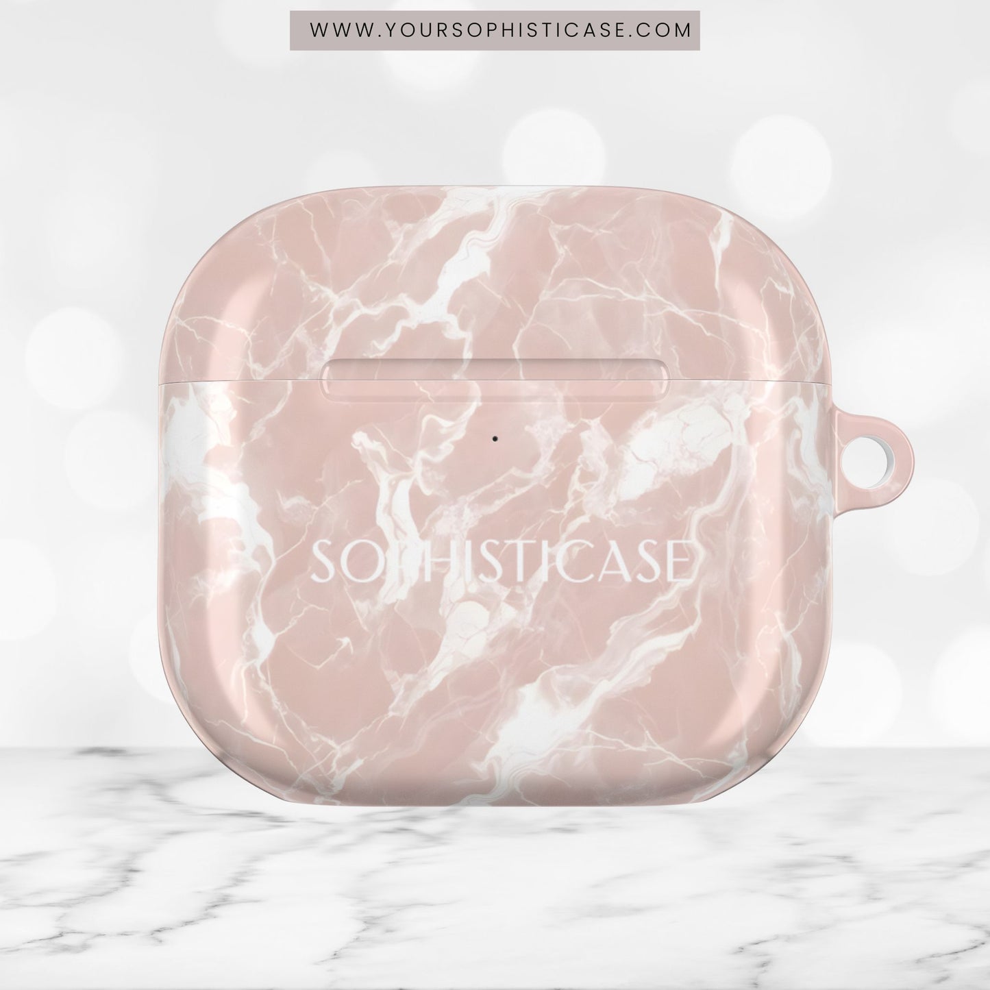 AirPod Cases - Marble Crush in Neutral Beige