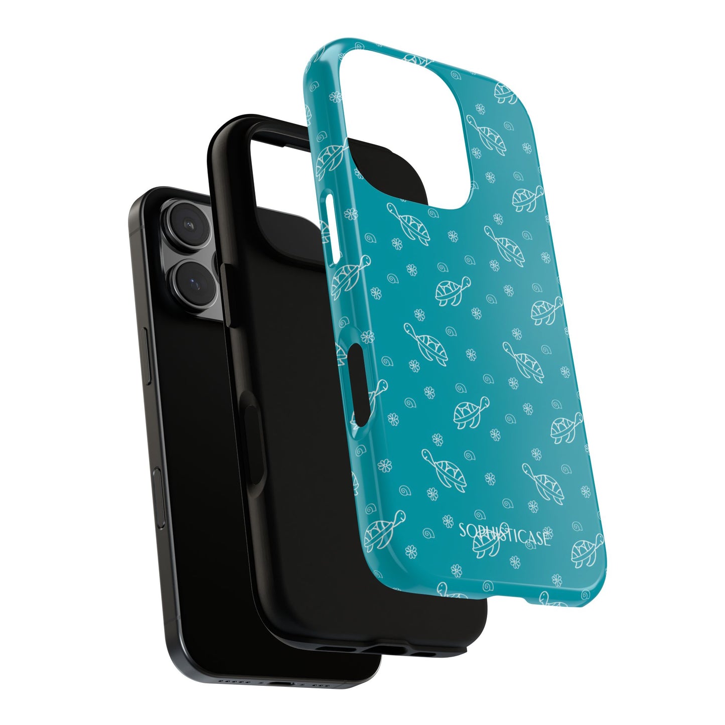 Turtle Island in Aqua - iPhone Magsafe Case