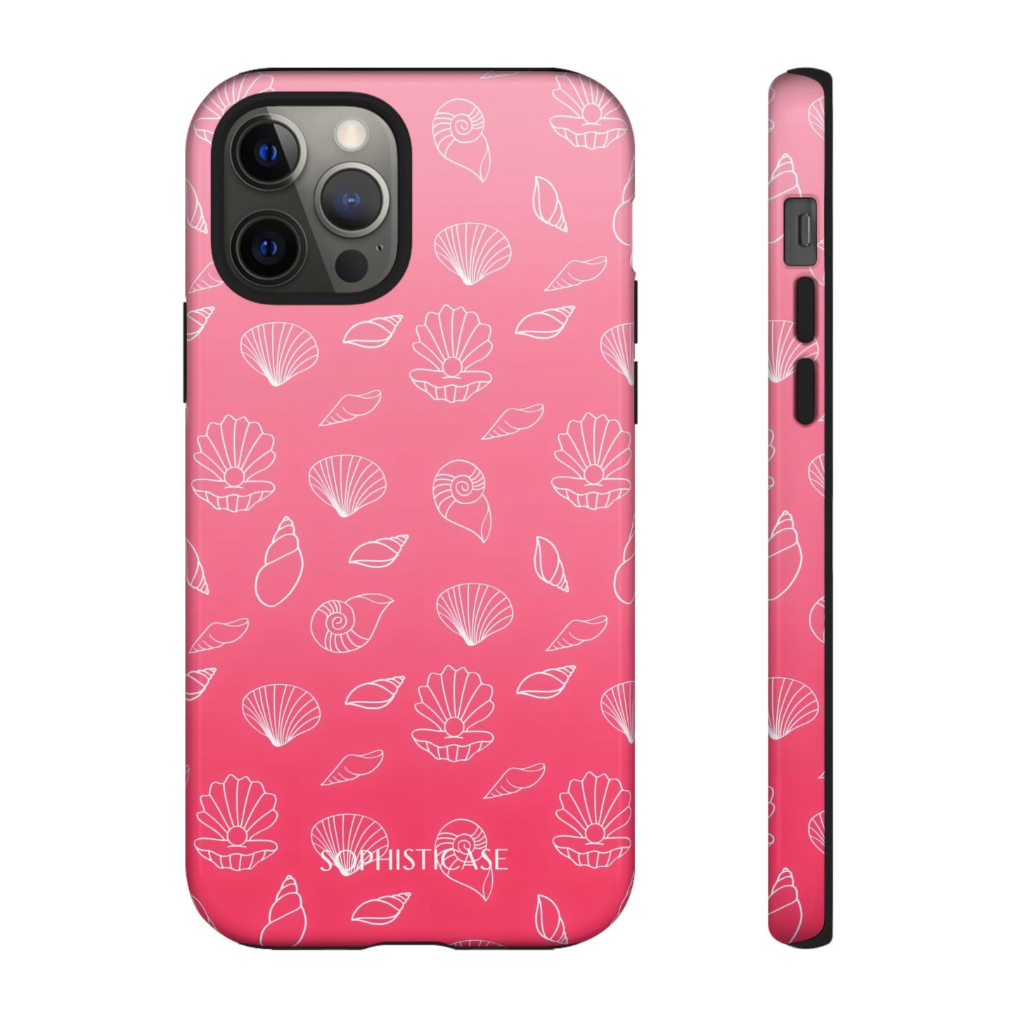 Seashell Society in Sunset Pink - iPhone Case