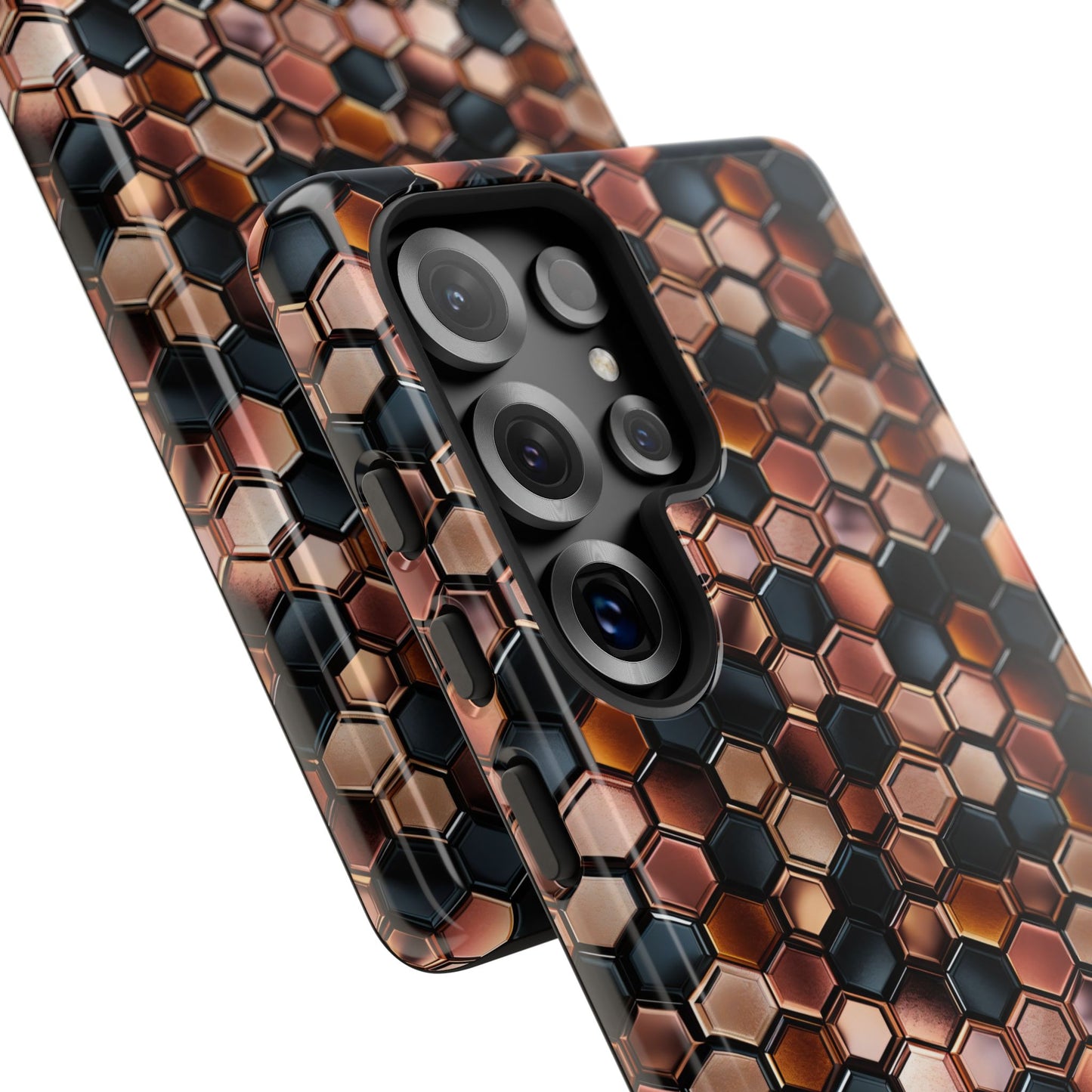 Rose' Runway in Honeycomb Mosaic - Tough Phone Case
