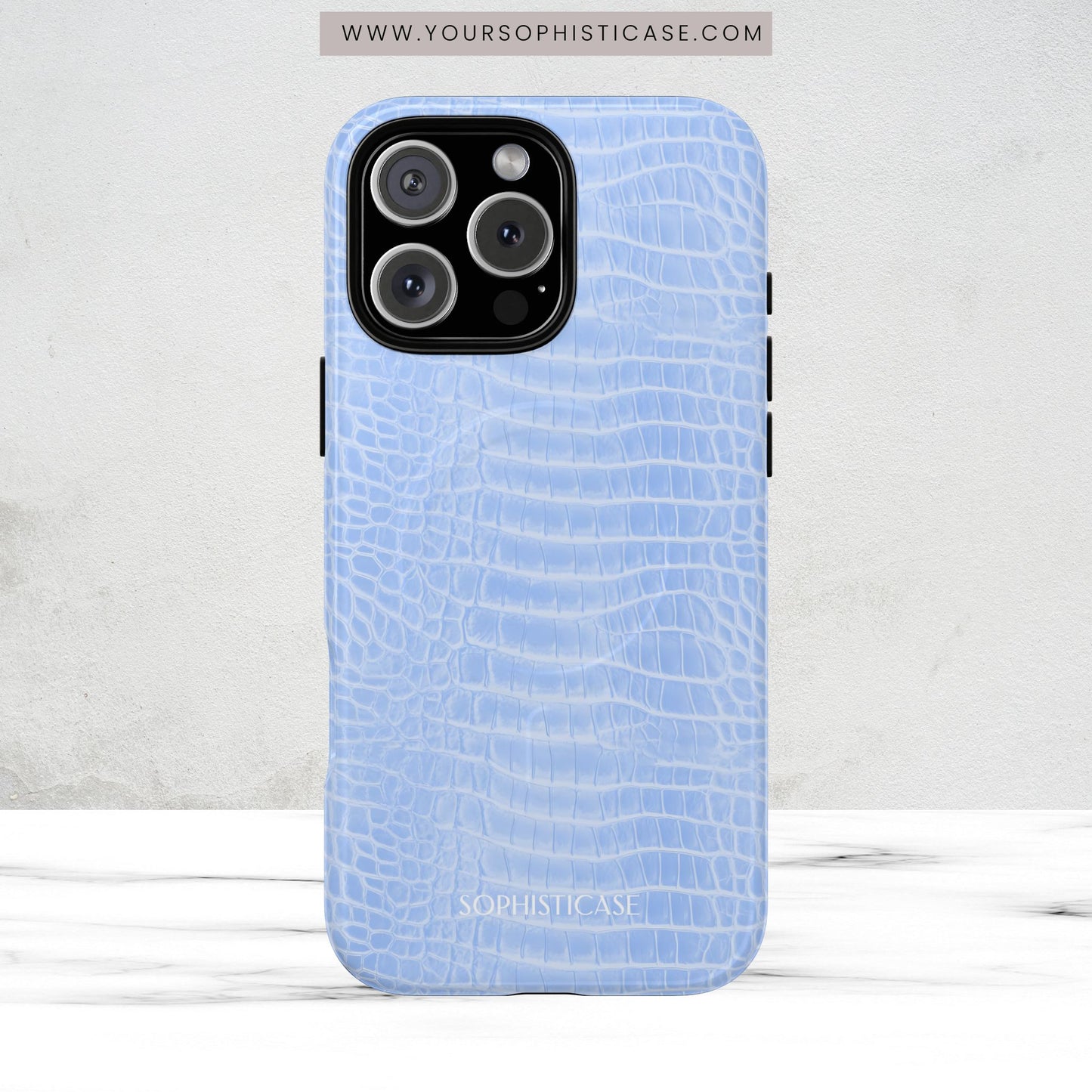 Luxe Leather in Blue - Magsafe Case