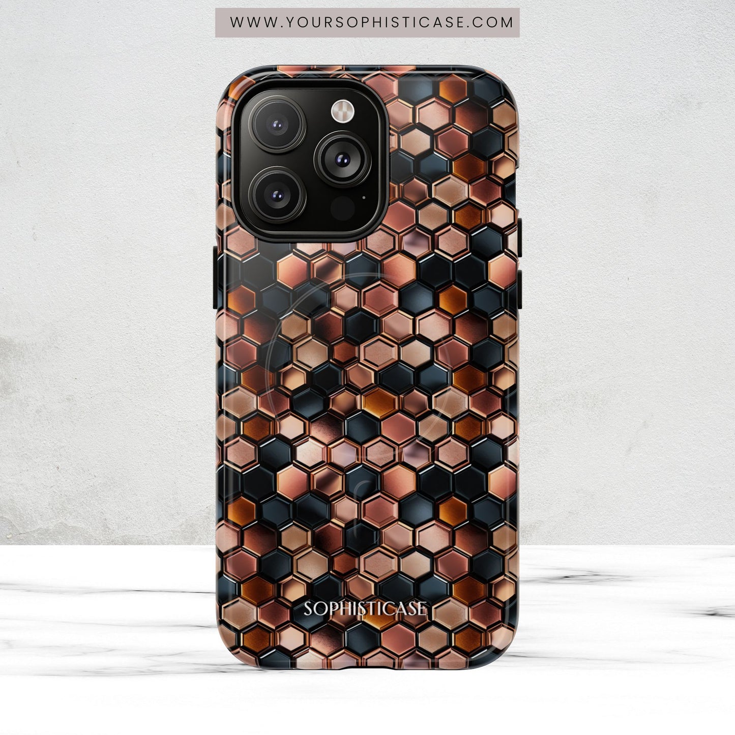Rose' Runway in Honeycomb Mosaic - Magsafe Case
