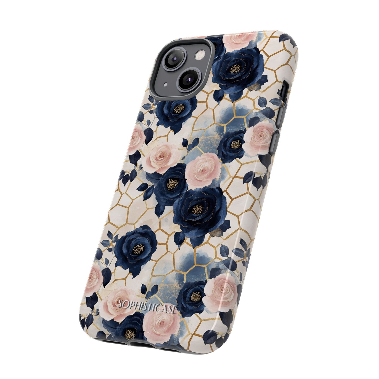Royal Floral in Navy Hive - Tough Phone Case