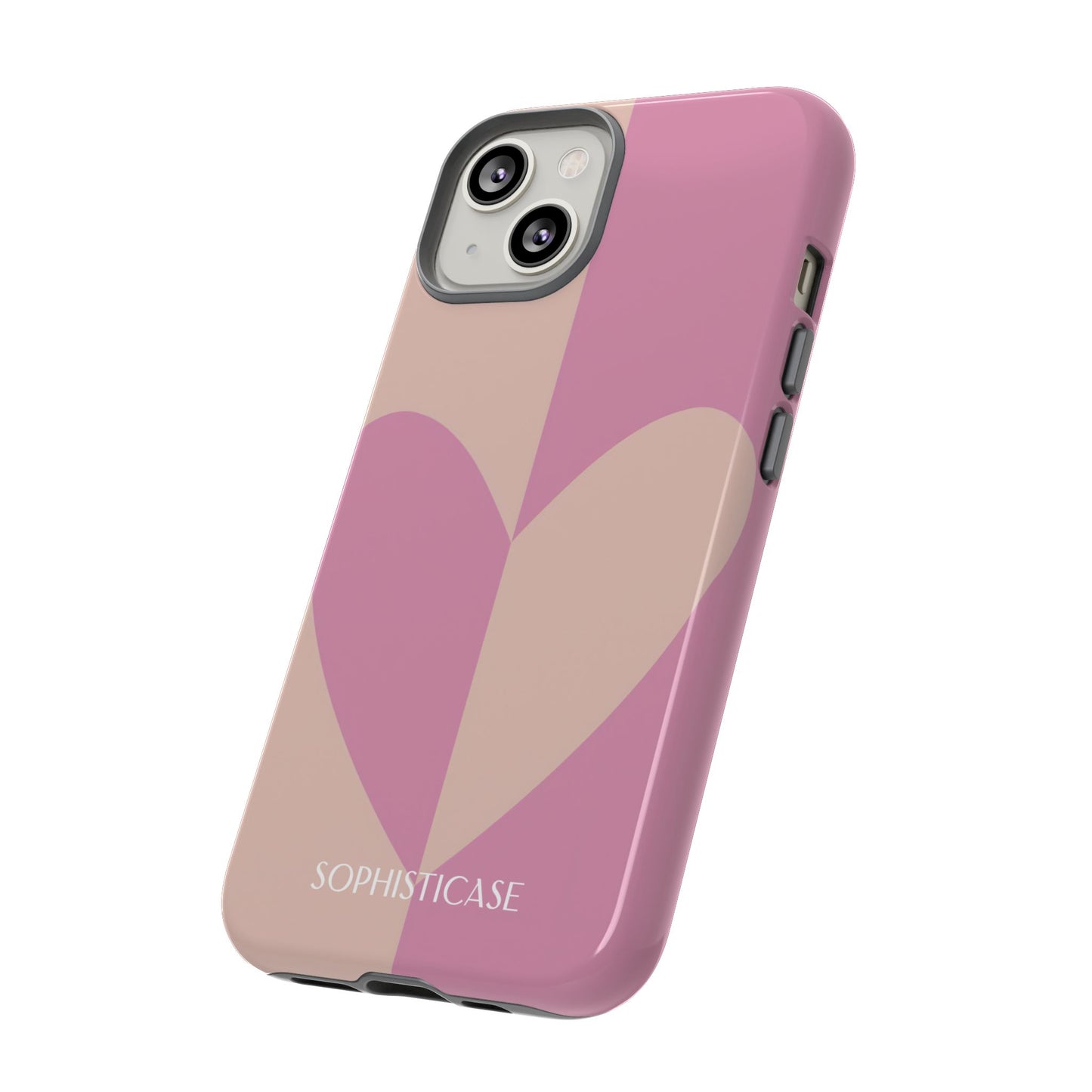 Be Mine in Pink and Brown - iPhone Case