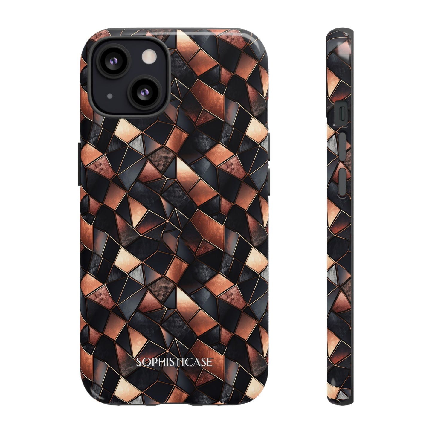 Rose' Runway in Noir Mosaic - Tough Phone Case